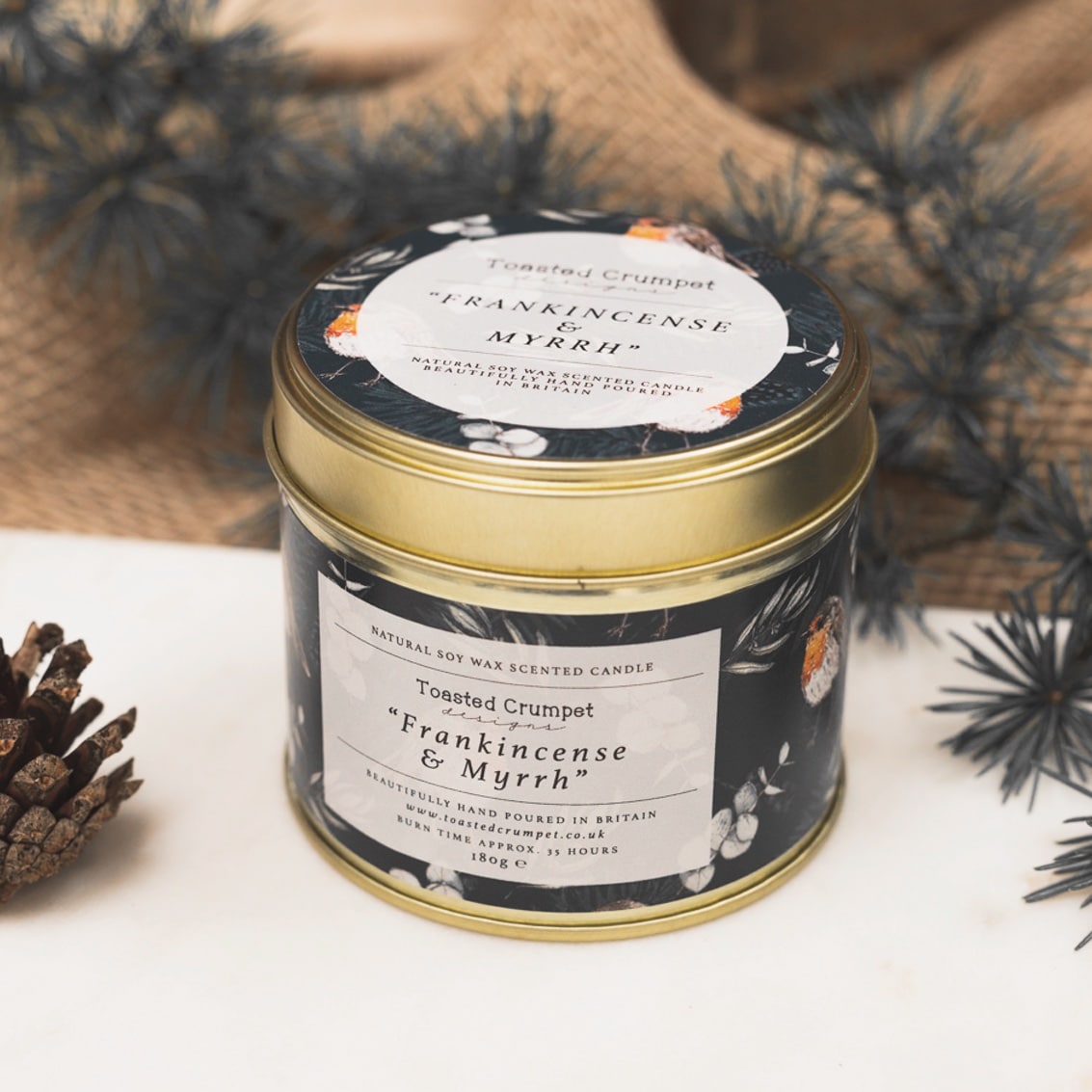 Picture of Frankincense & Myrrh (Robin & Eucalyptus Noir) Can