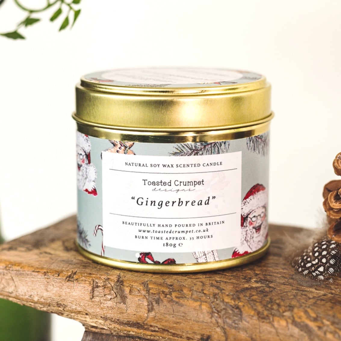 Picture of Gingerbread (All Things Jolly Sage Green) Candle