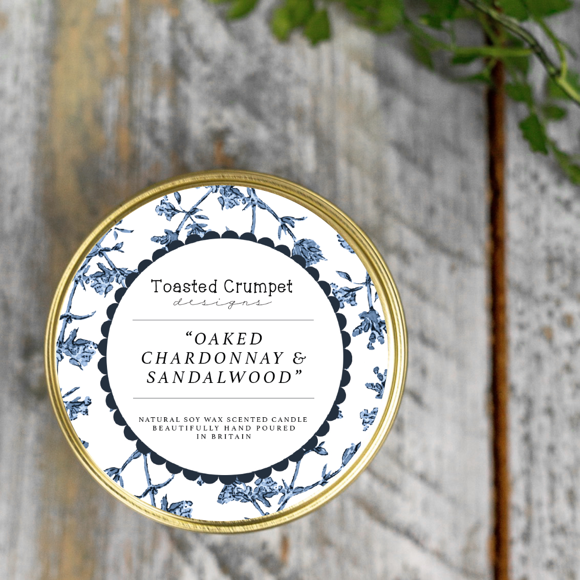 Picture of Oaked Chardonnay & Sandalwood Candle in a Matt Gol