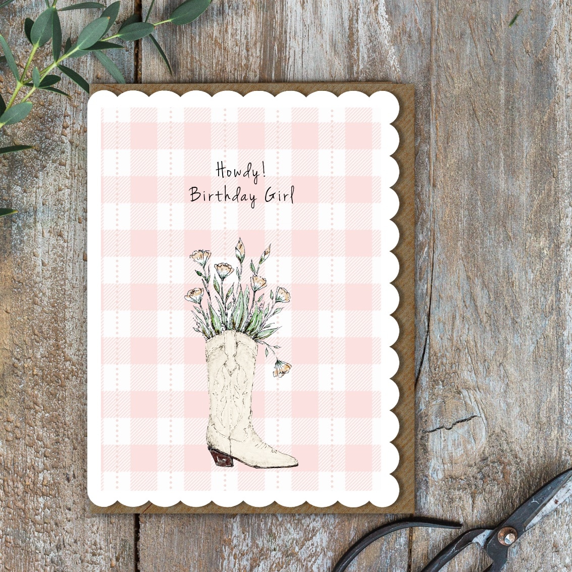 Picture of Howdy! Birthday Girl Card (Cello-Free)