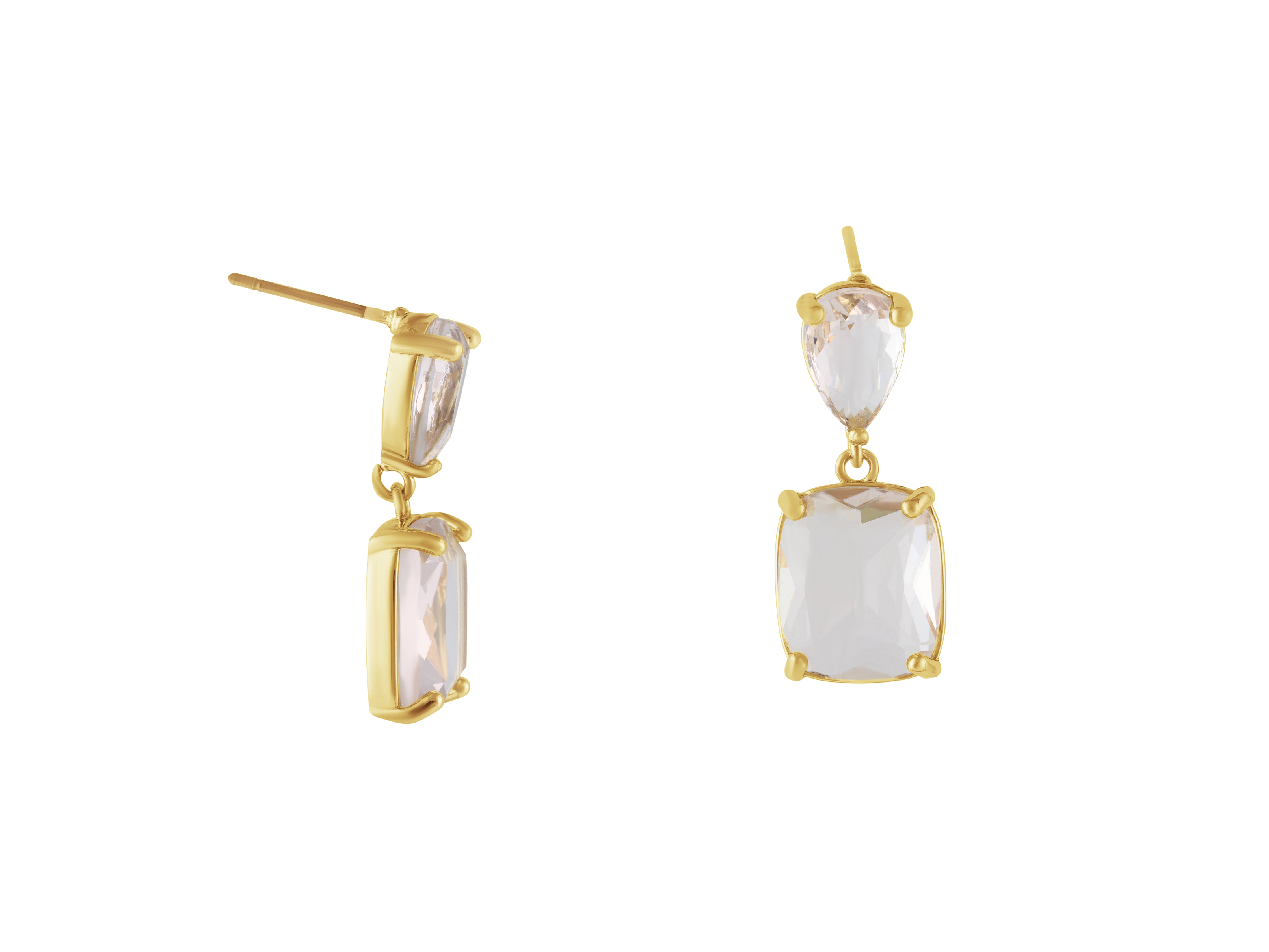Picture of Pink  Anais Allure Stone Cut Luxe Earrings