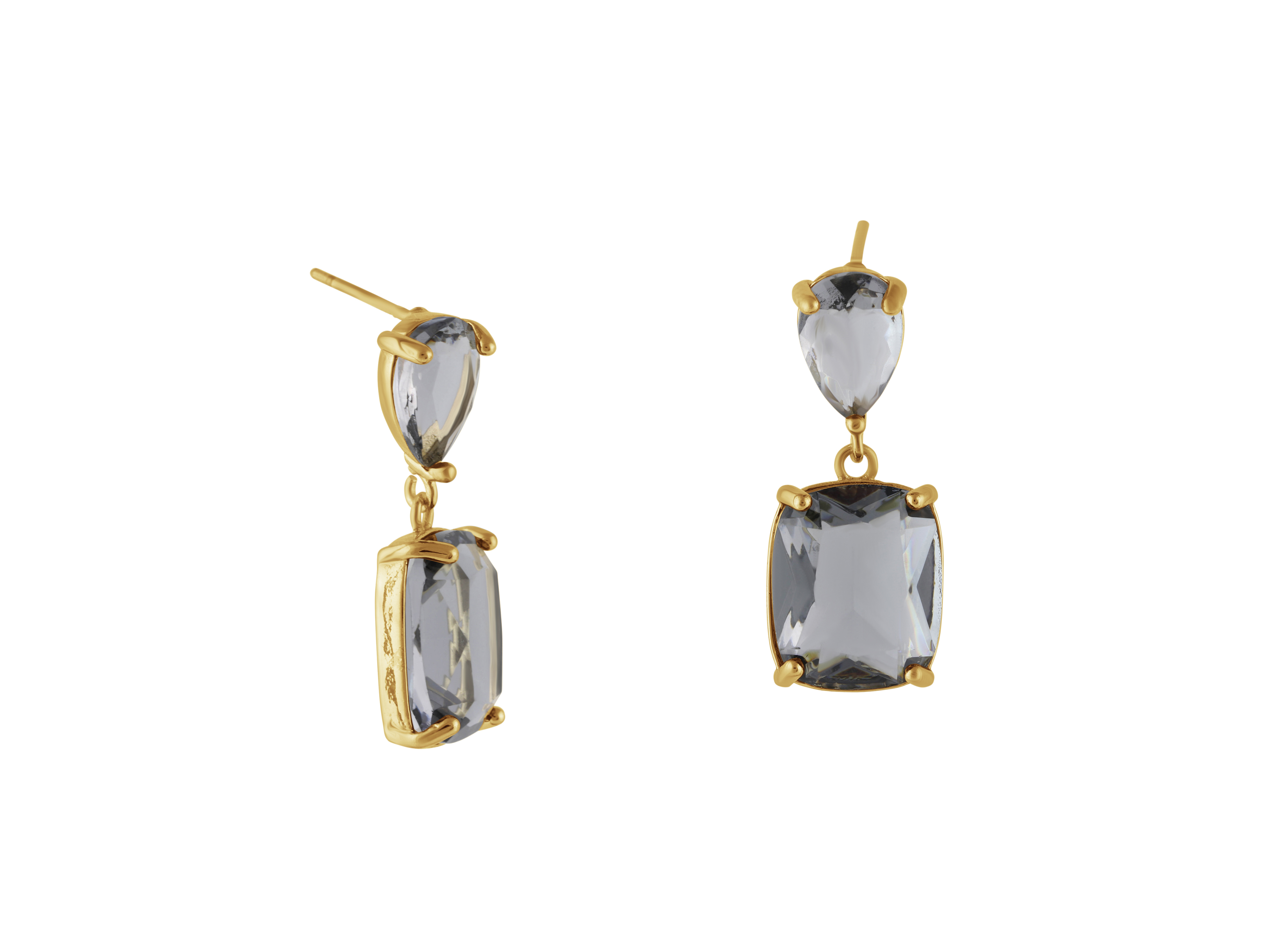 Picture of Blue  Anais Allure Stone Cut Luxe Earrings