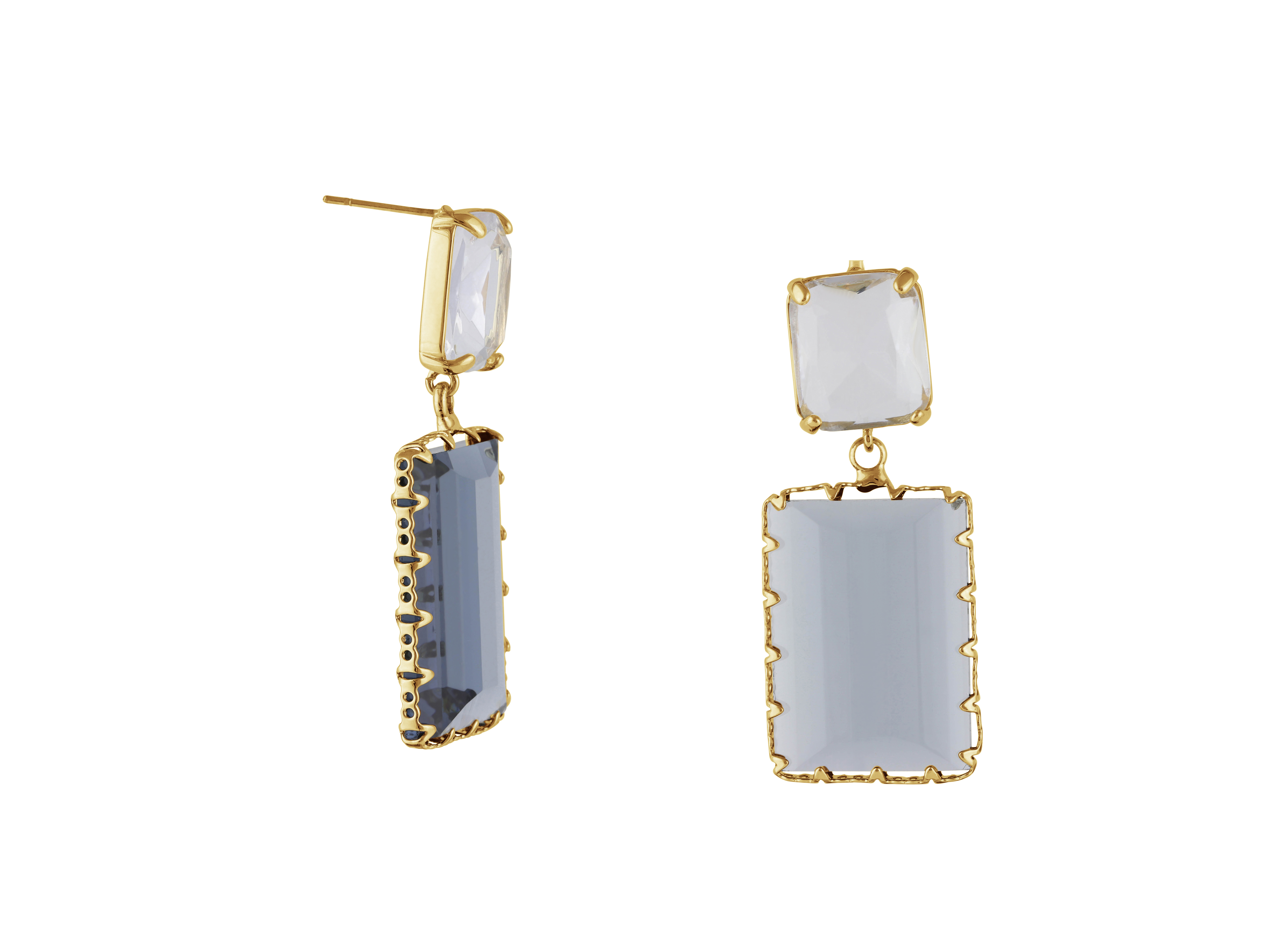 Picture of Crystal Blue Cosette Allure Stone Cut Luxe Earring