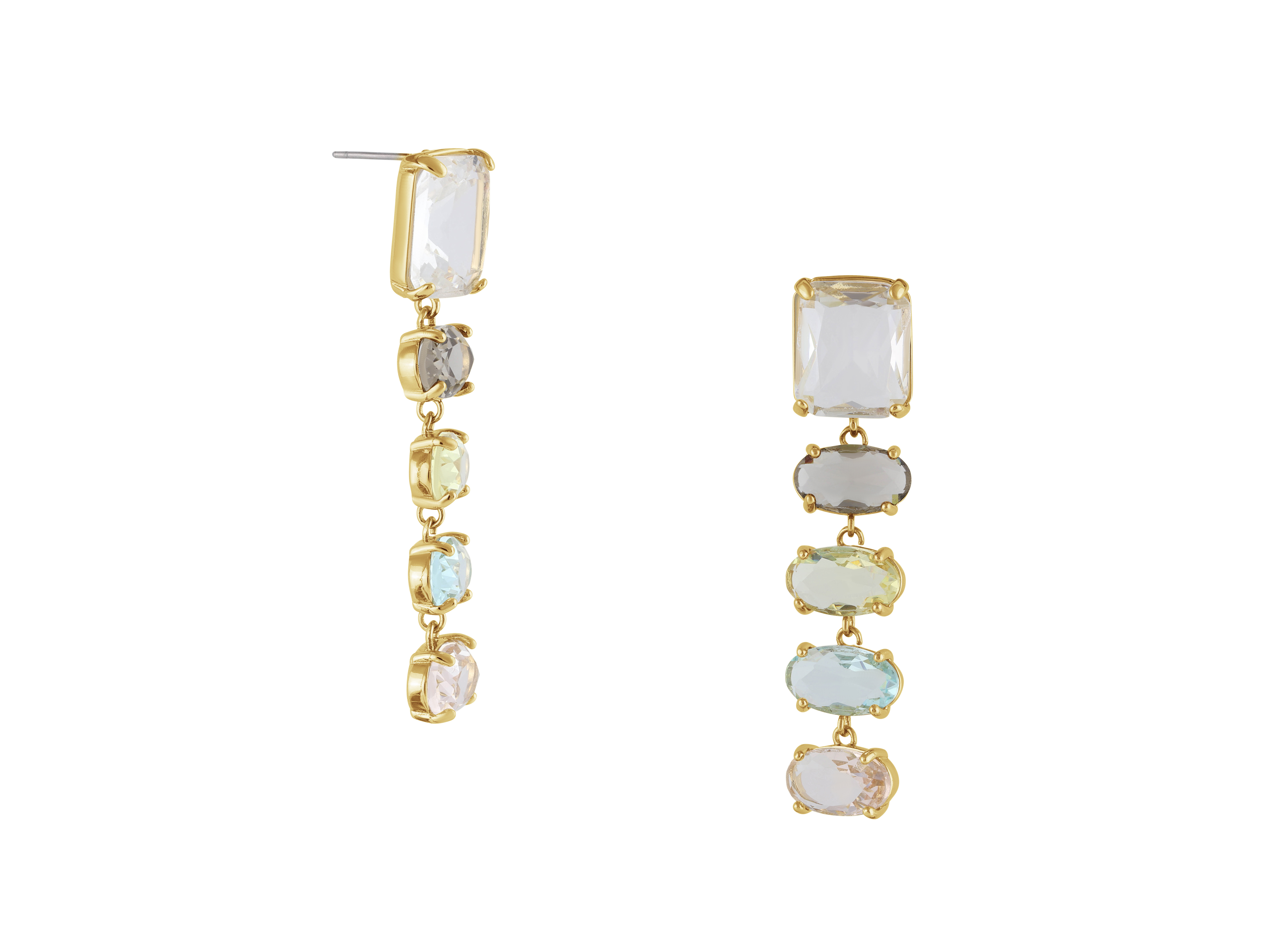 Picture of Multi  Zadie Allure Stone Cut Luxe Earrings