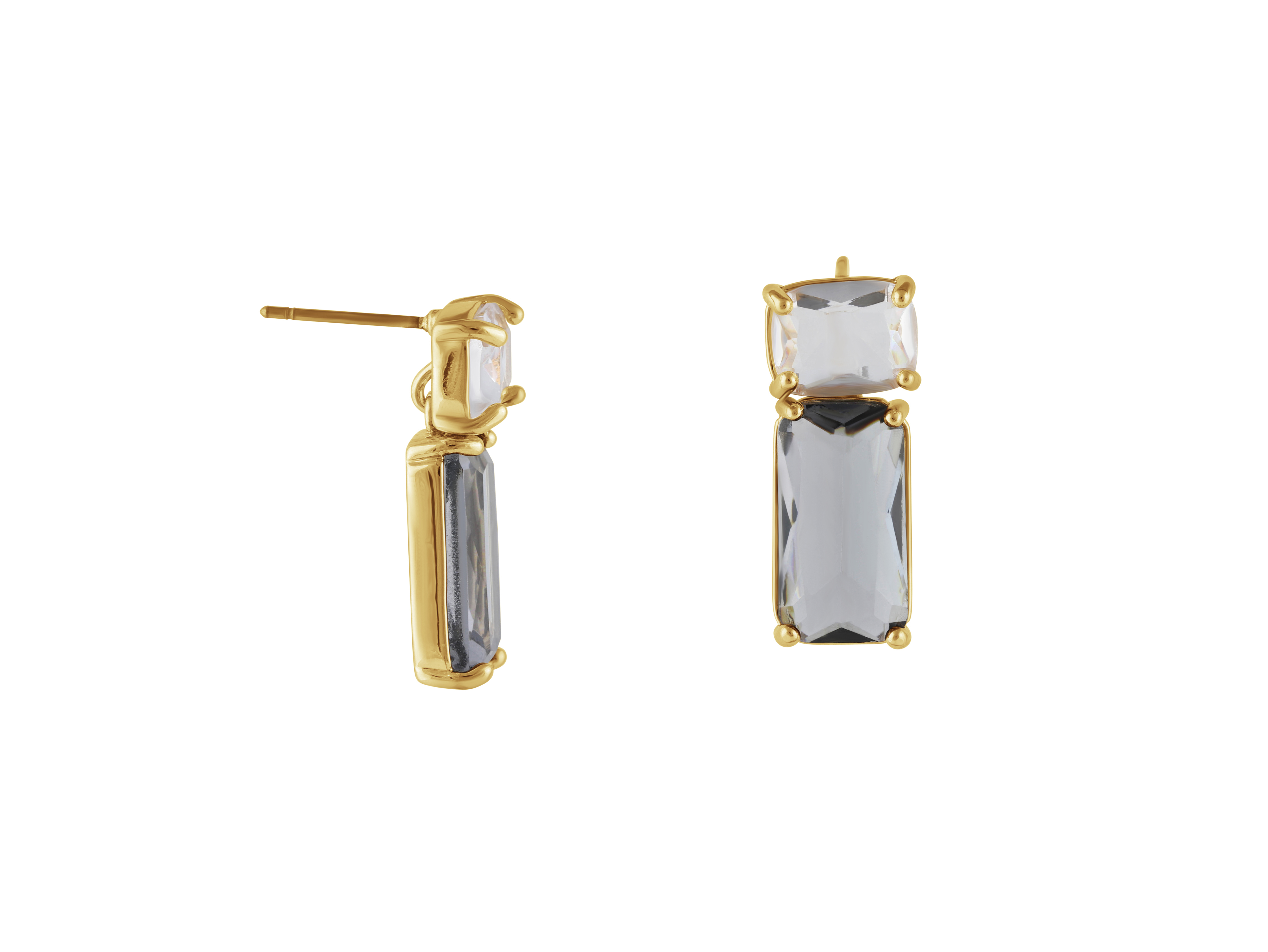 Picture of Crystal Blue  Kim Allure Stone Cut Luxe Earrings