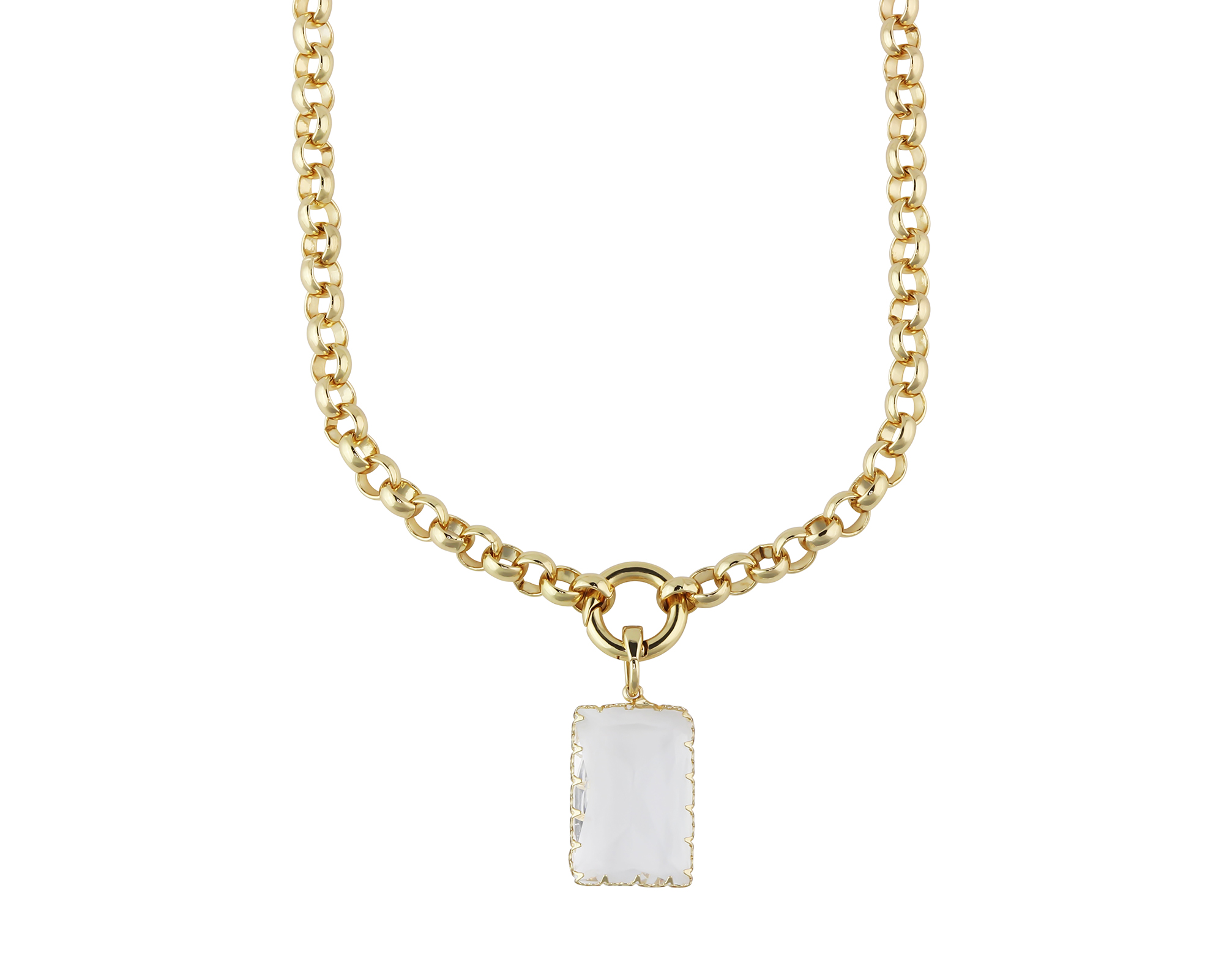 Picture of Gold/Crystal Cosette Alure Baguette Plated Brass B