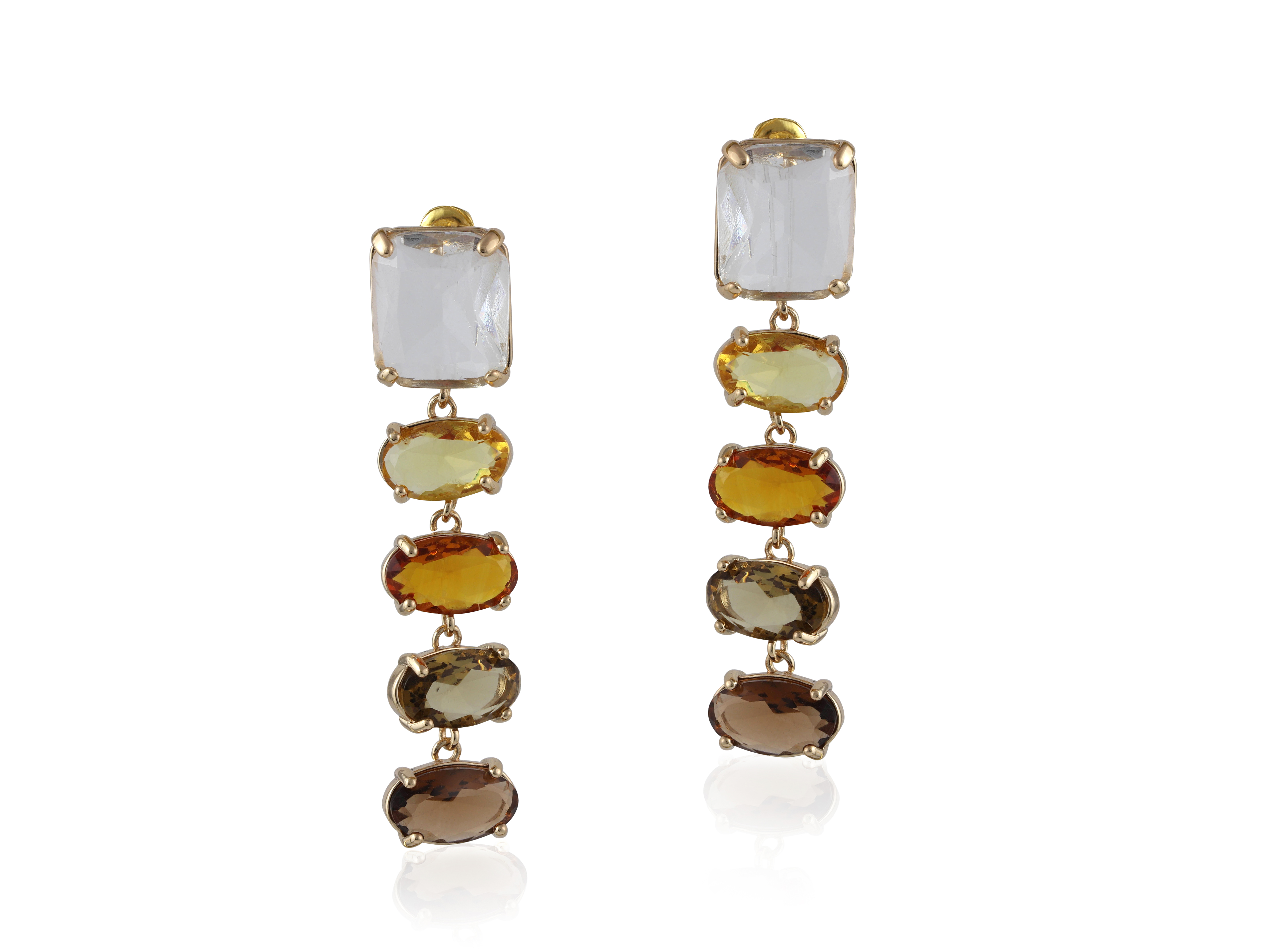 Picture of YELLOW Cadence Allure Stone Cut Luxe Earrings