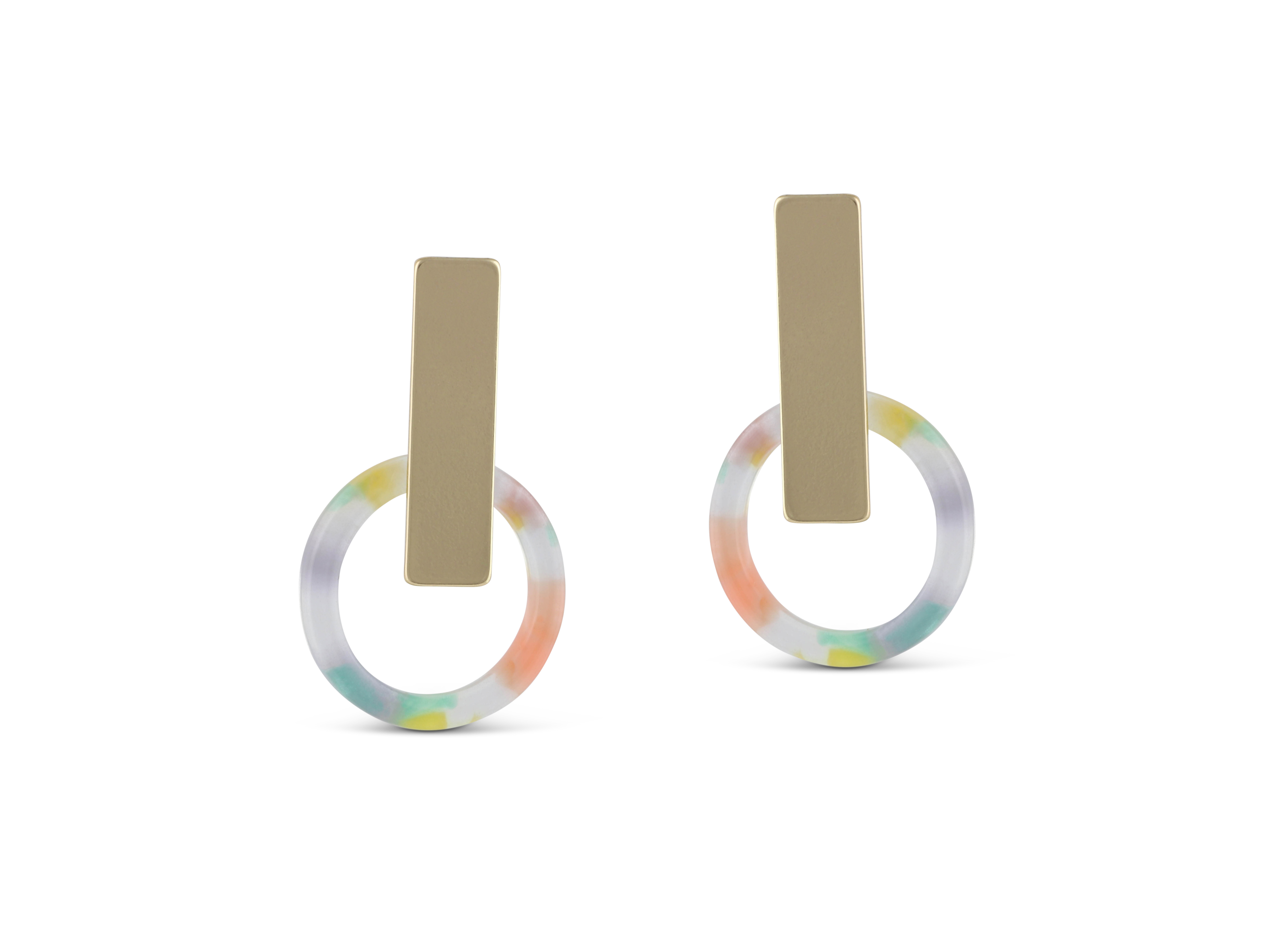 Picture of LILAC/PINK/GREEN Eva Resin Earrings
