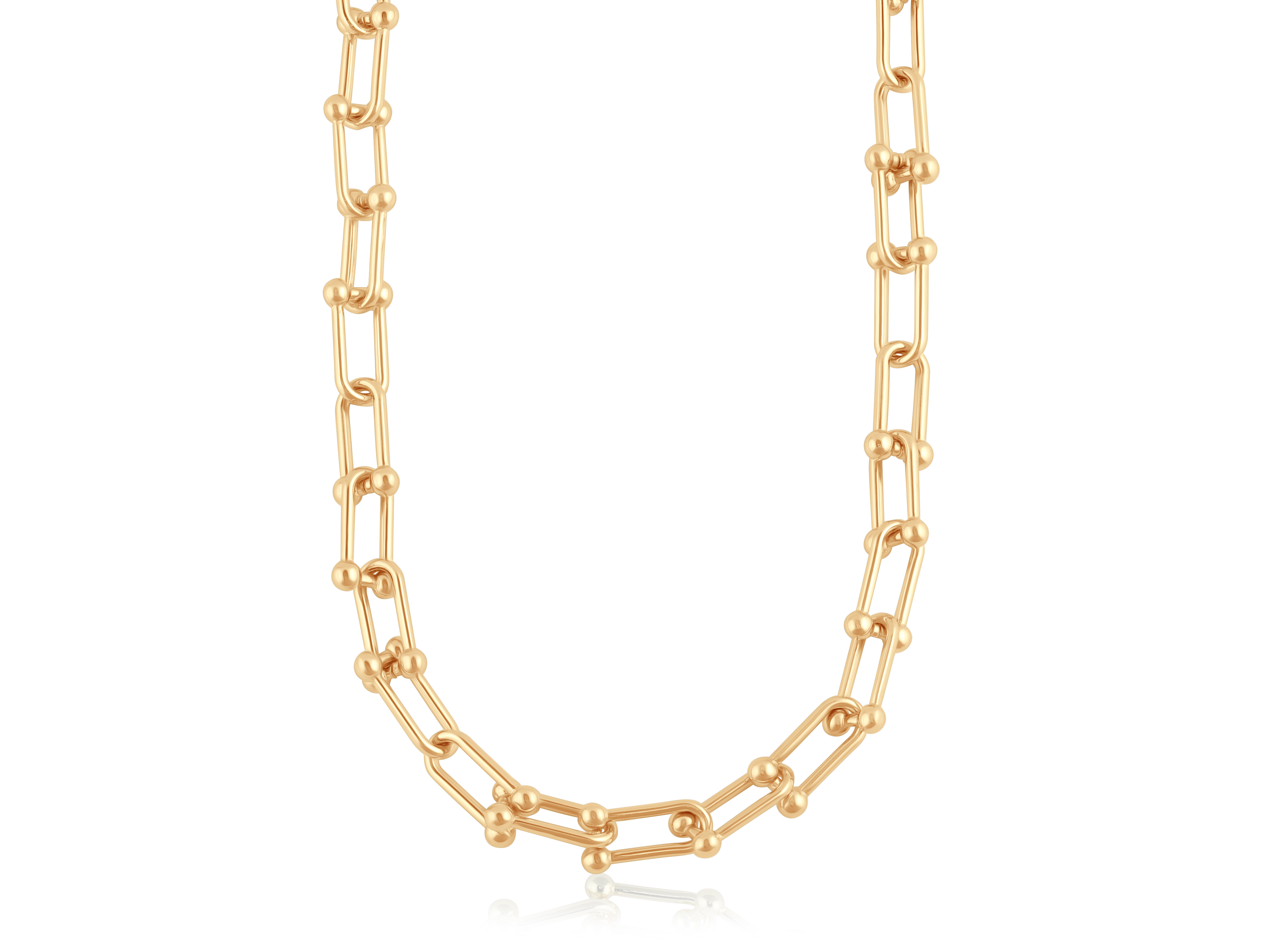 Picture of GOLD RENATA STATEMENT CHUNKY CHAIN NECKLACE