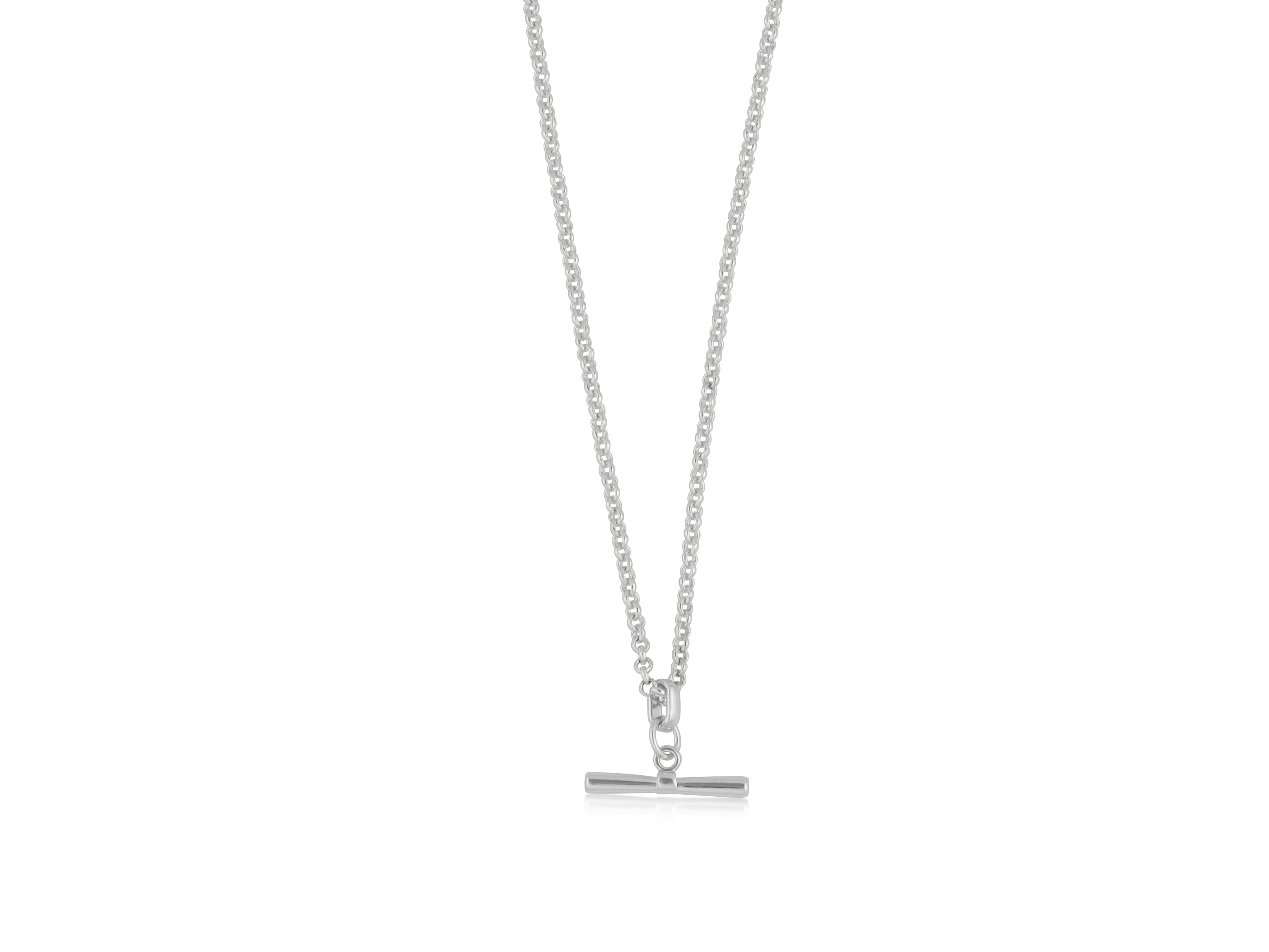 Picture of SILVER OCTAVIA TBAR CHAIN NECKLACE