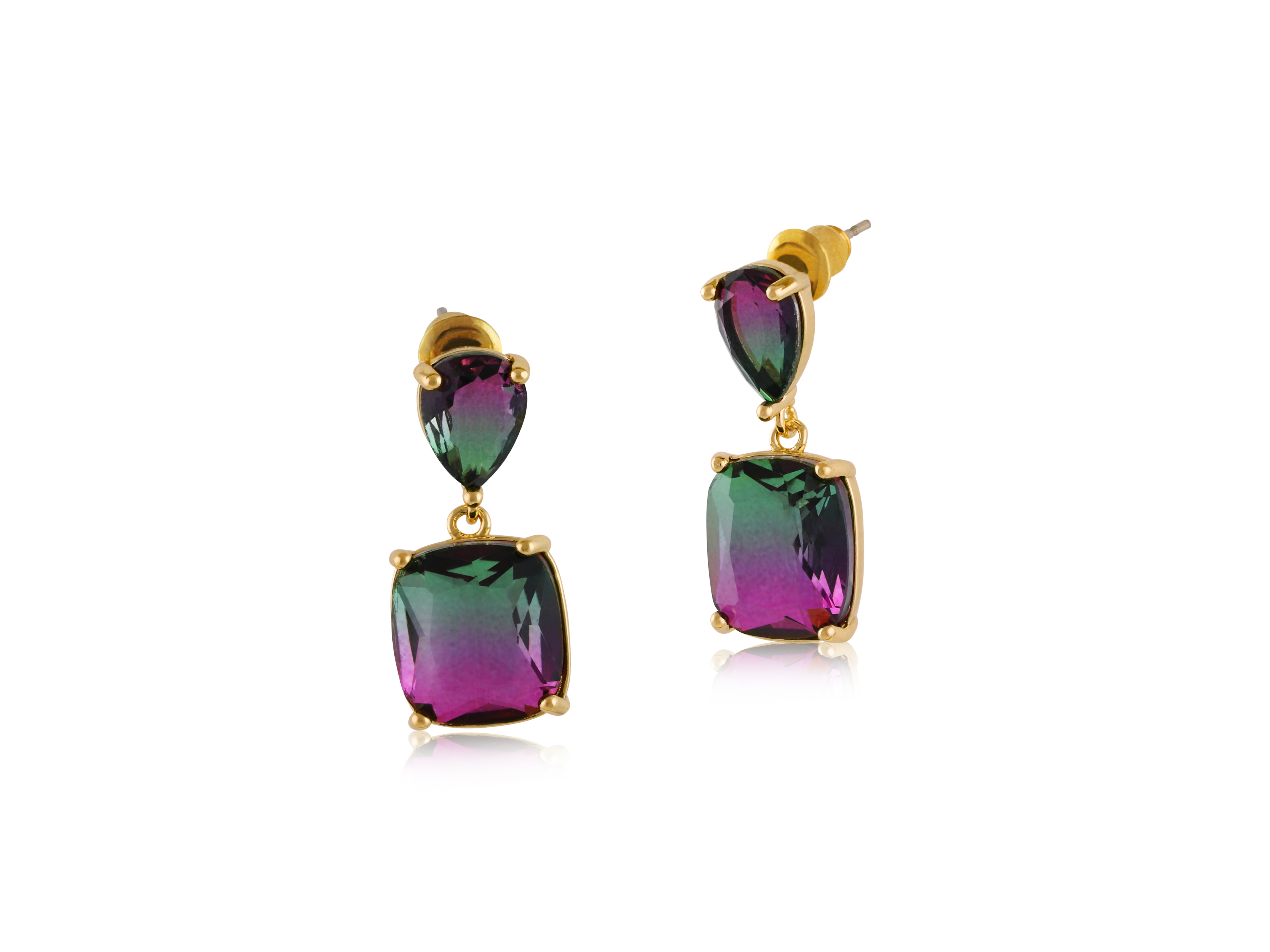 Picture of GREEN/PURPLE LYDIA ALLURE TWO TONE CRYSTAL DEMI FI