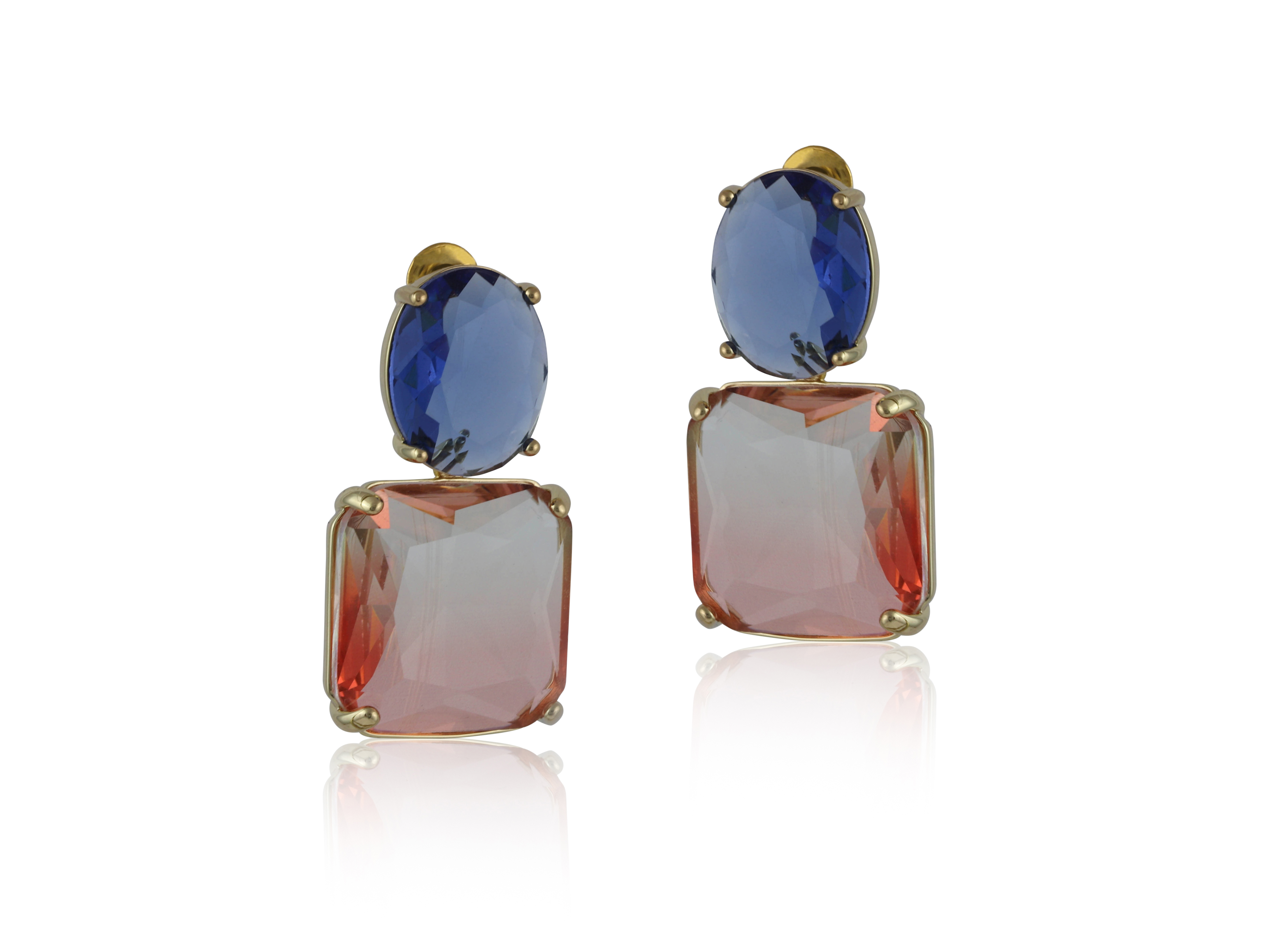 Picture of BLUE/CRYSTAL/PINK MARGARET ALLURE TWO TONE CRYSTAL