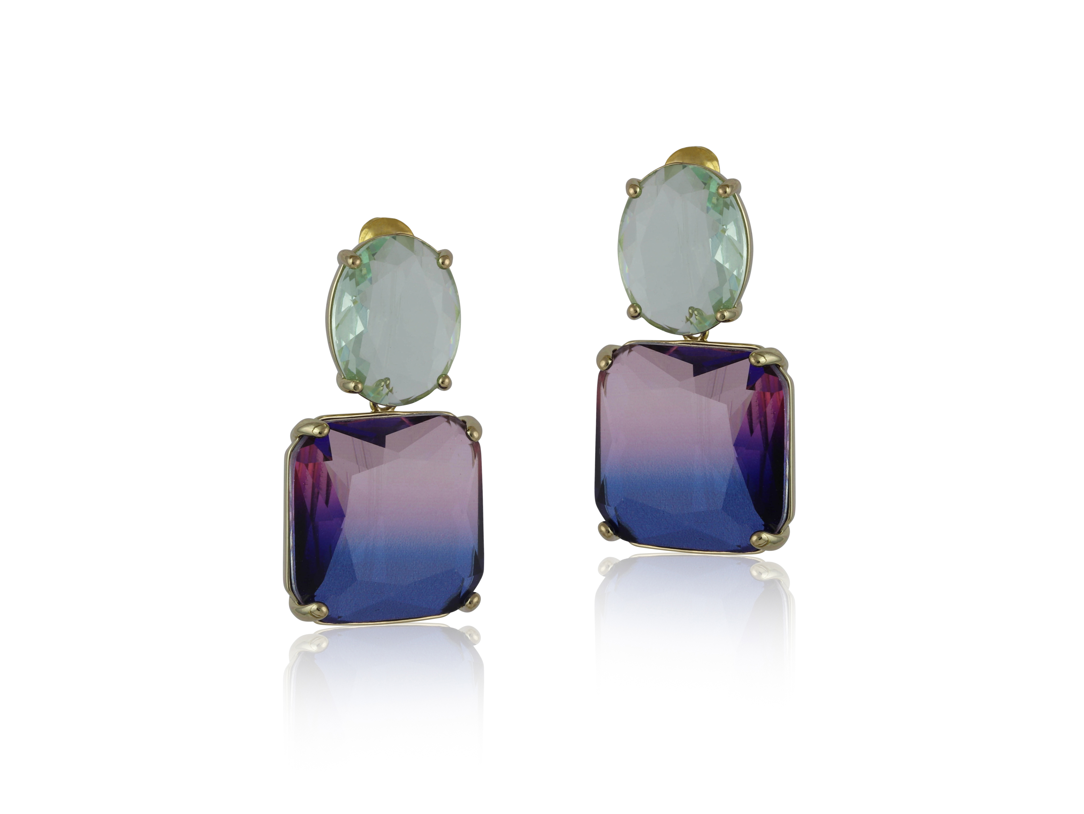 Picture of GREEN/AMETHYST/BLUE MARGARET ALLURE TWO TONE CRYST