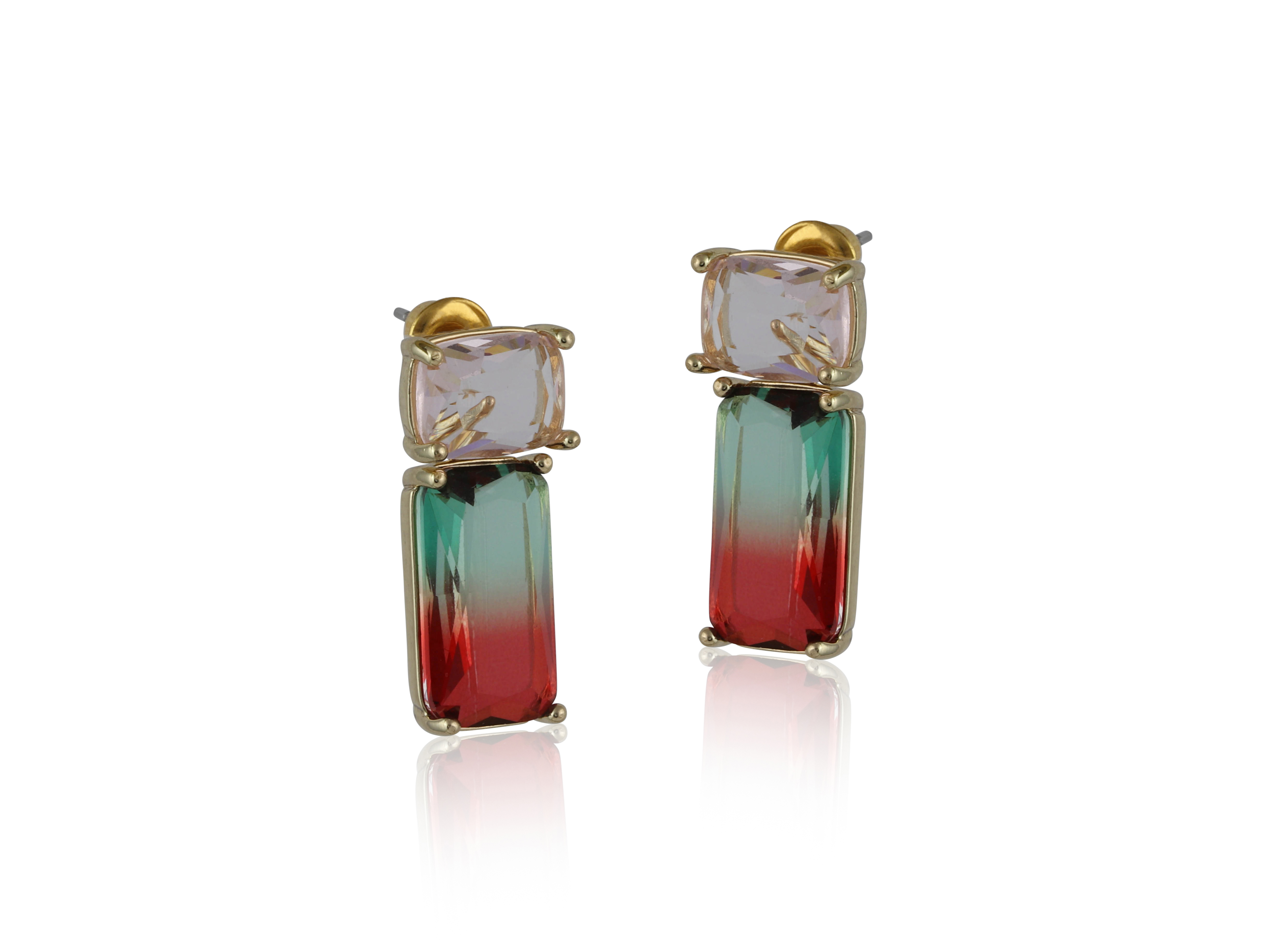 Picture of PINK/GREEN/RED ALEXANDRA ALLURE TWO TONE CRYSTAL D
