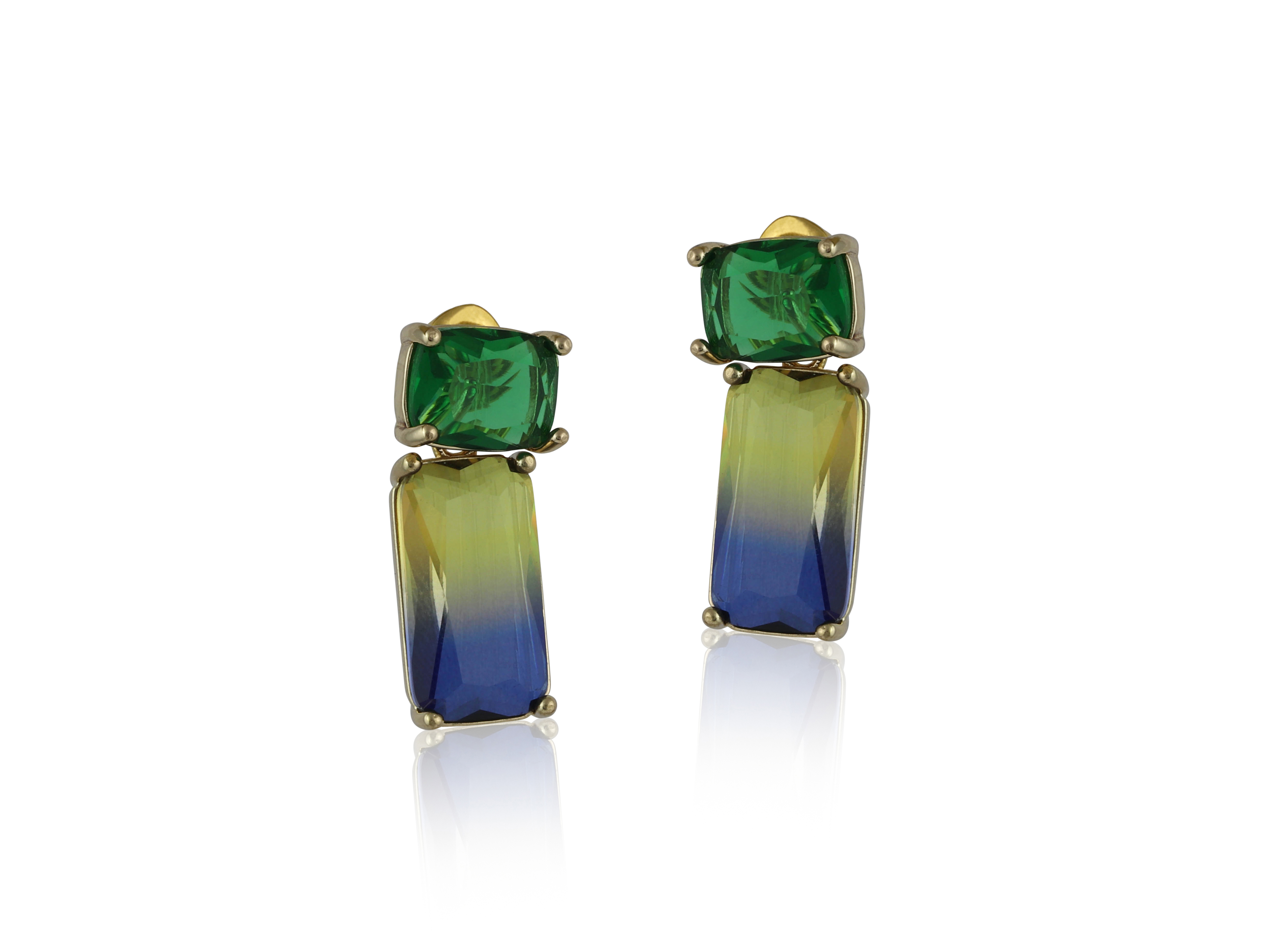 Picture of GREEN/YELLOW/BLUE ALEXANDRA ALLURE TWO TONE CRYSTA