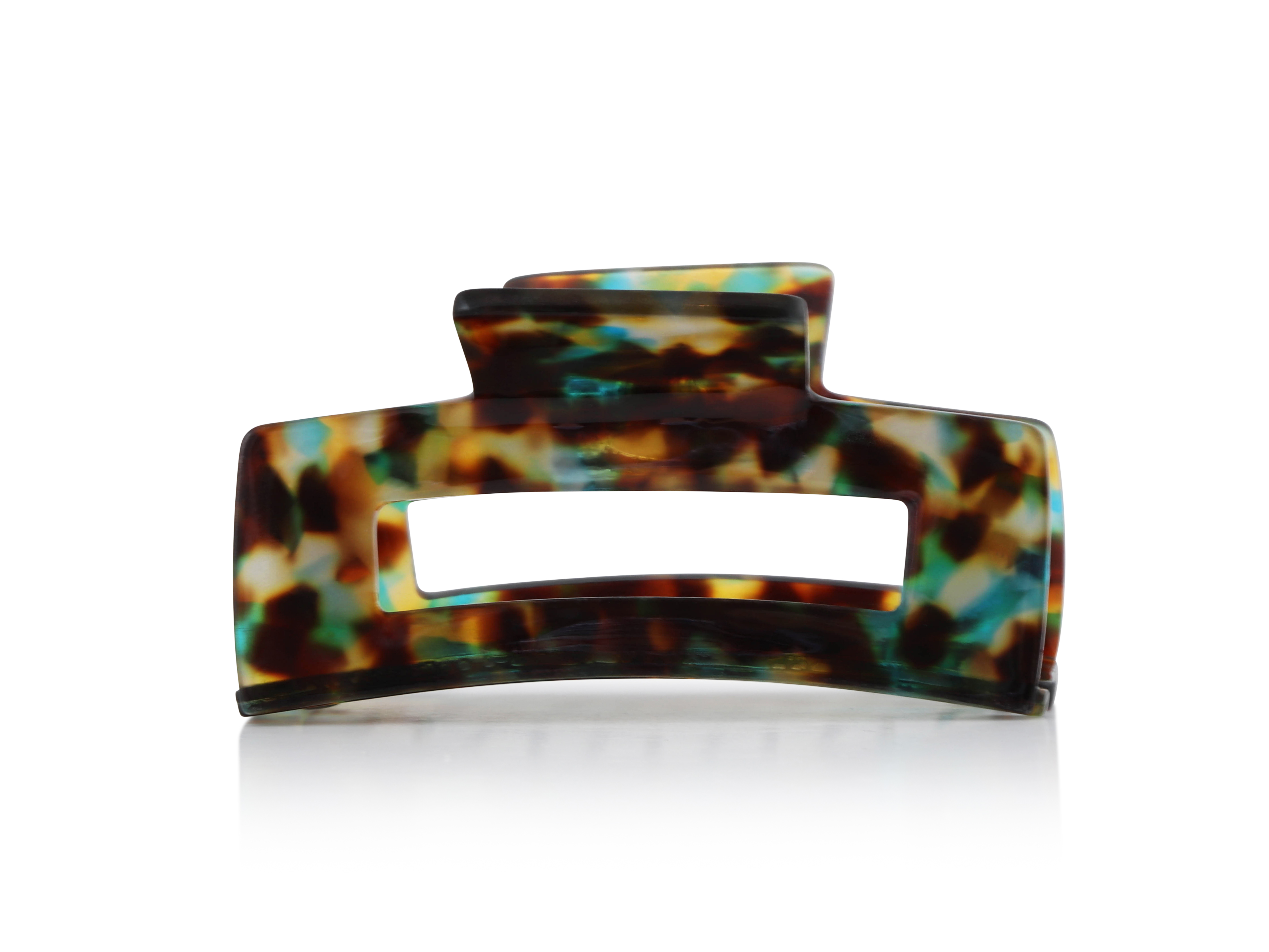 Picture of BLUE/YELLOW/BROWN SOPHIA BULLDOG HAIRCLIP