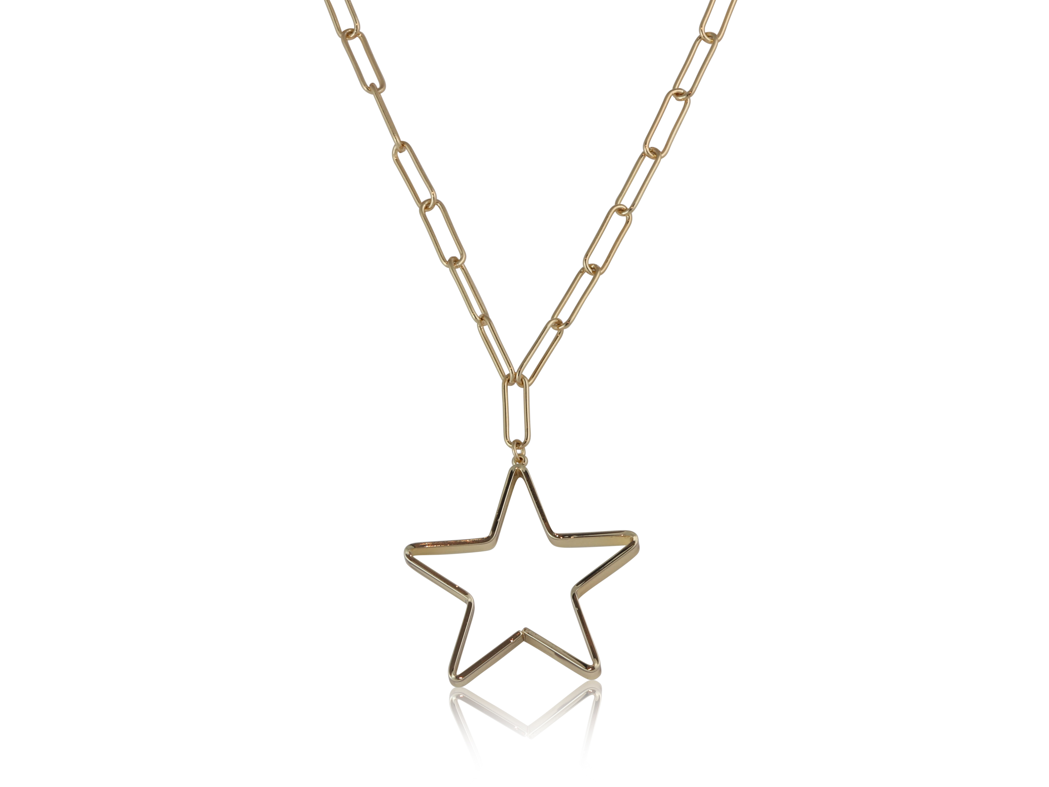 Picture of GOLD IVY STAR CHAIN NECKLACE