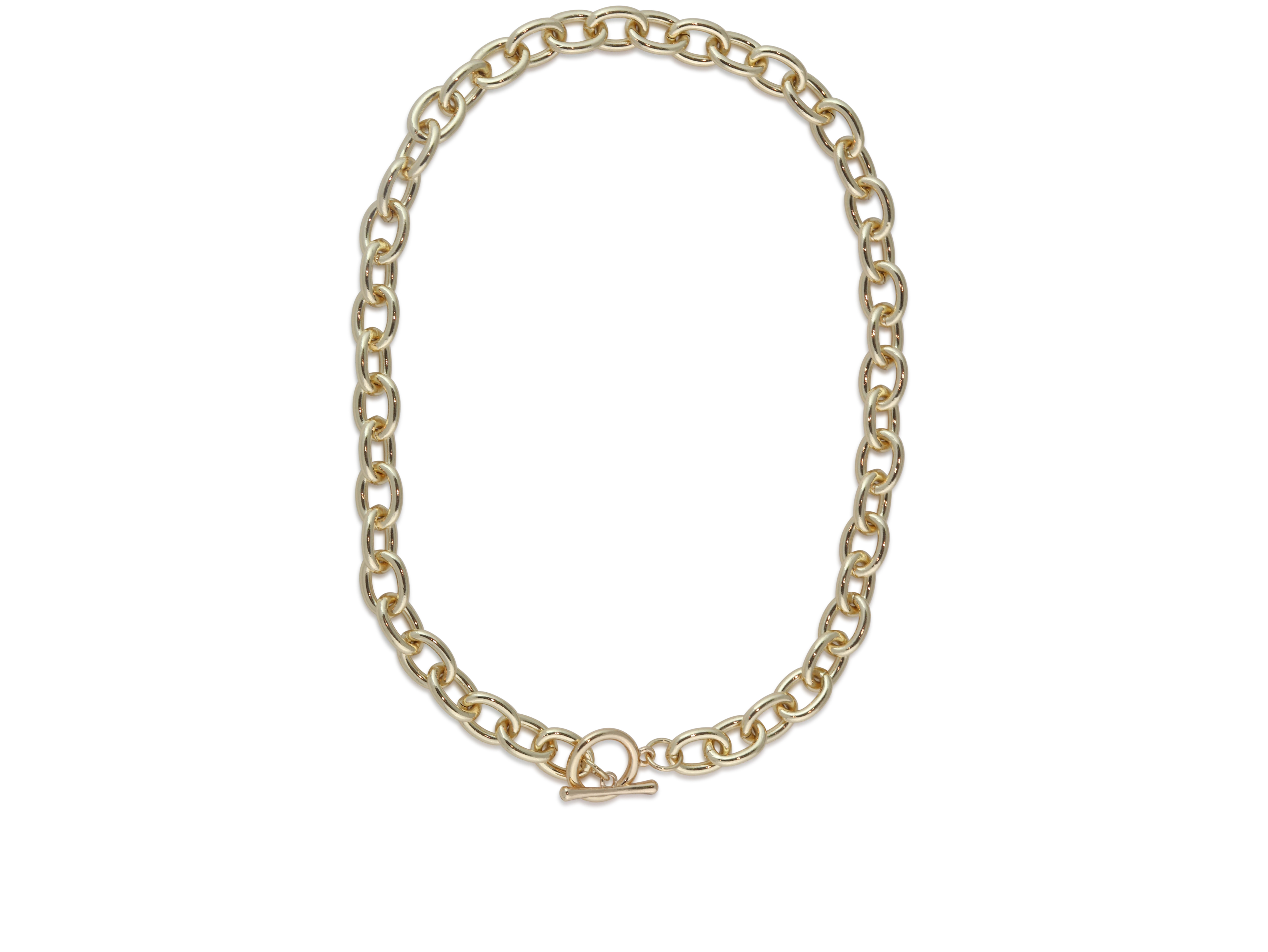 Picture of GOLD CATHERINE OVAL LINKS OVERSIZED CHAIN NECKLACE