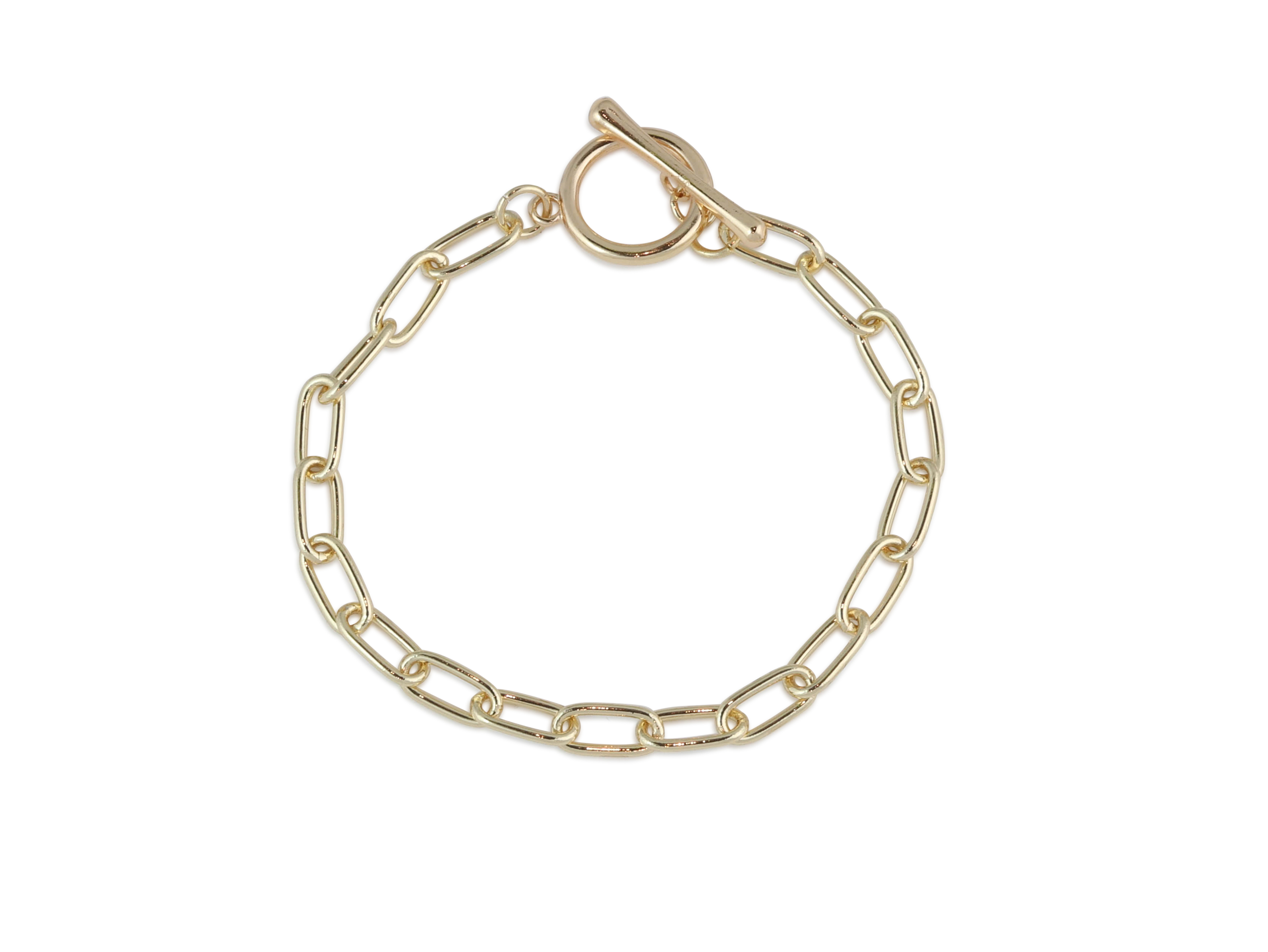 Picture of GOLD CATHERINE OVAL LINKS  CHAIN BRACELET
