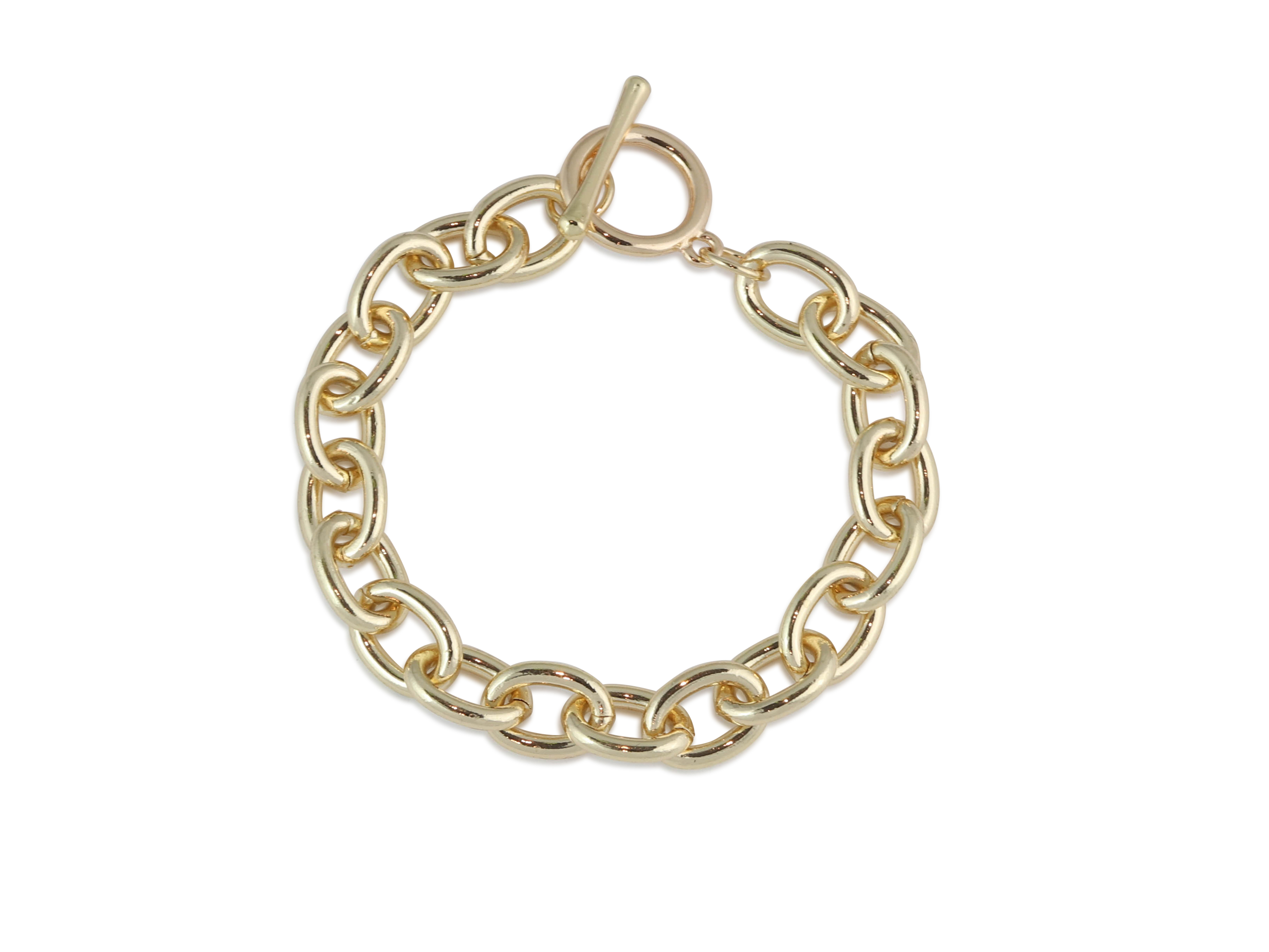 Picture of GOLD CATHERINE OVAL LINKS OVERSIZED CHAIN BRACELET