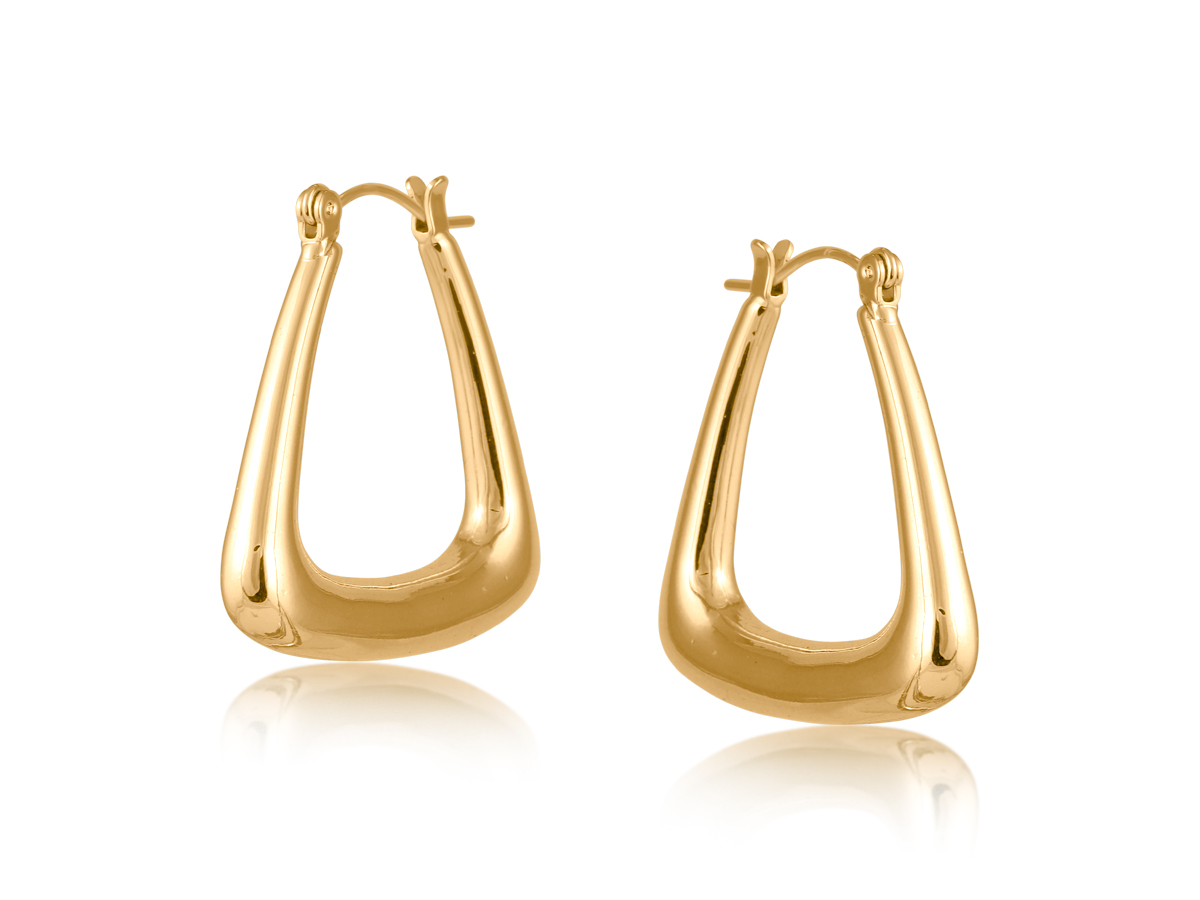 Picture of GOLD DIANA ORGANIC TRIANGLE EARRINGS