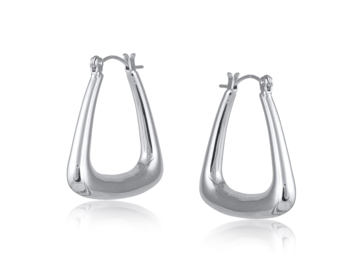 Picture of SILVER DIANA ORGANIC TRIANGLE EARRINGS