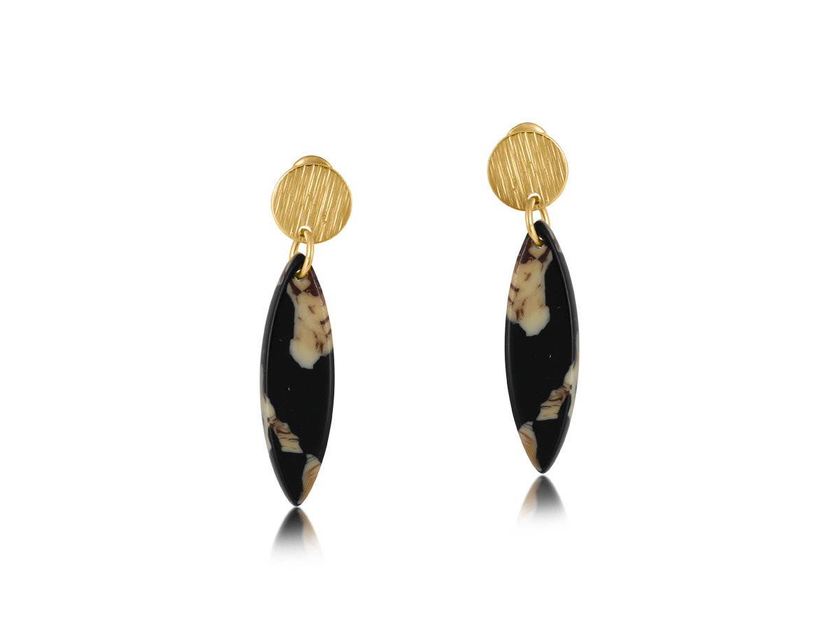Picture of BEIGE/BROWN/BLACK SOPHIA SMALL METAL AND RESIN DAN