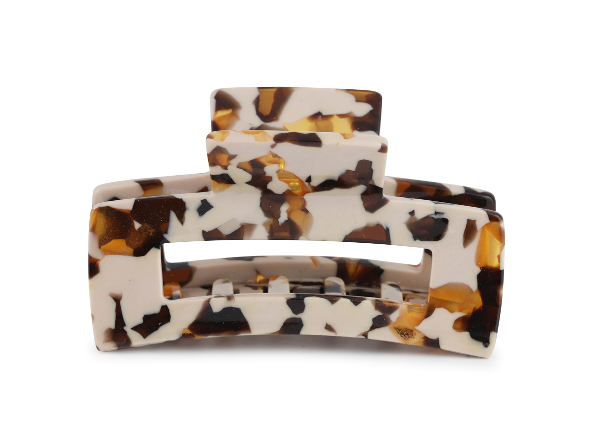 Picture of CAPPUCCINO BROWN KATHRYN BULLDOG HAIRCLIP