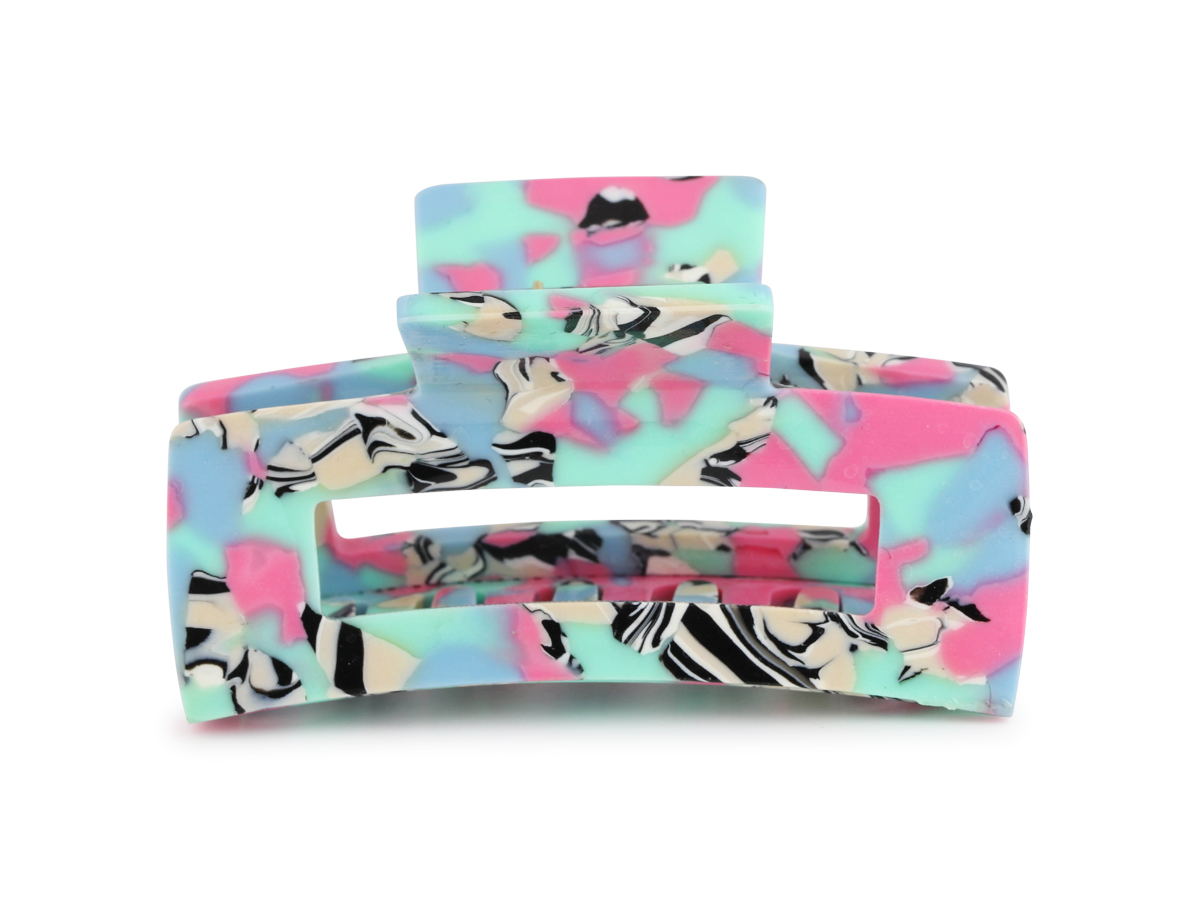 Picture of PINK BLUE KATHRYN BULLDOG HAIRCLIP