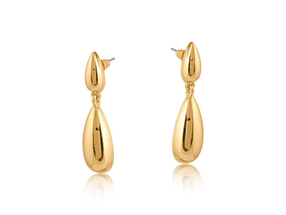 Picture of GOLD  FRIDA TEARDROP DANGLE EARRINGS