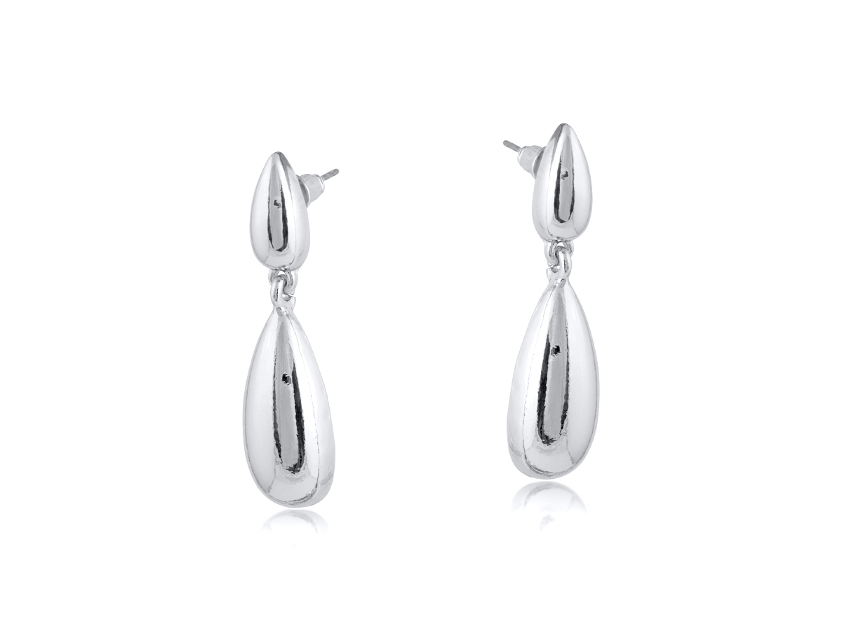 Picture of SILVER  FRIDA TEARDROP DANGLE EARRINGS