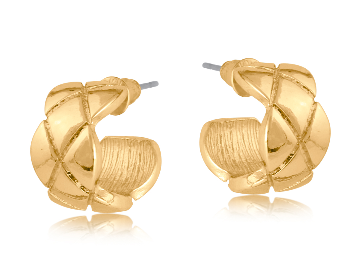 Picture of GOLD  GABRIELLE TINY HOOP EARRINGS