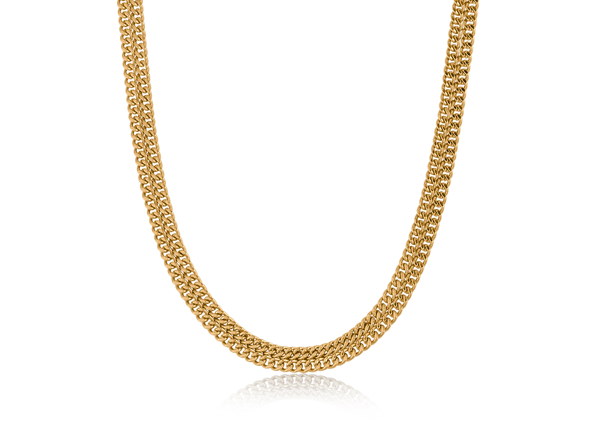 Picture of GOLD  MARTA TWO LAYERED CHAIN NECKLACE
