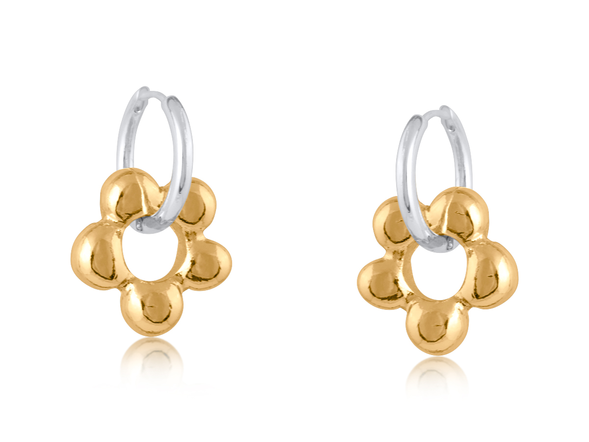 Picture of GOLD FLOWER SAKURA DAISY EARRINGS