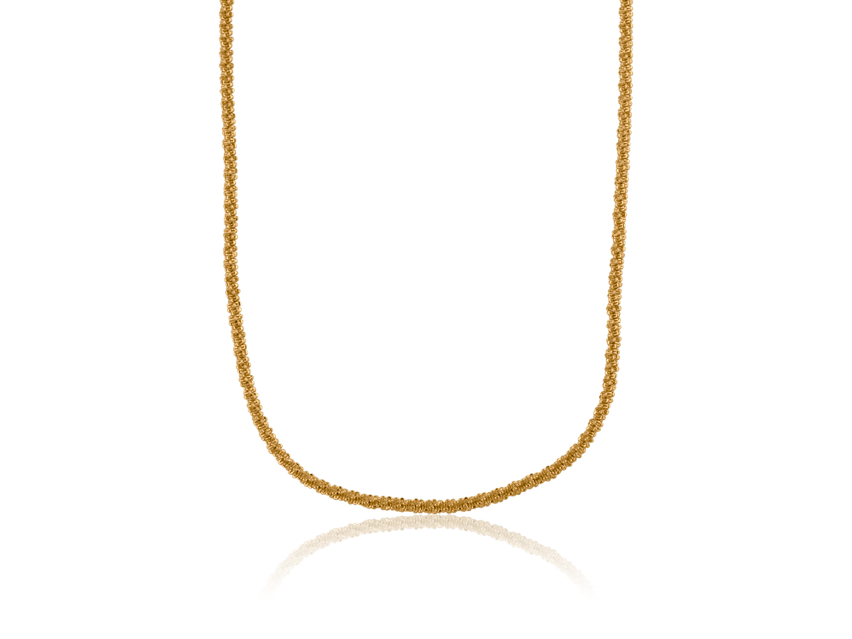 Picture of GOLD PANAMA TWISTED ROPE NECKLACE