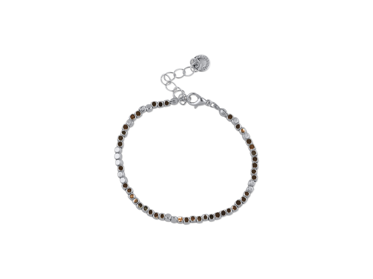 Picture of SILVER  LARA BEADED BRACELET