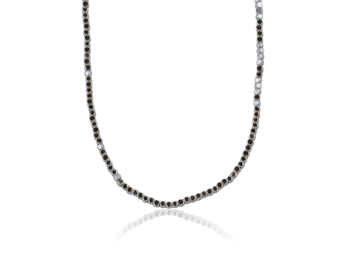 Picture of SILVER  LARA BEADED NECKLACE