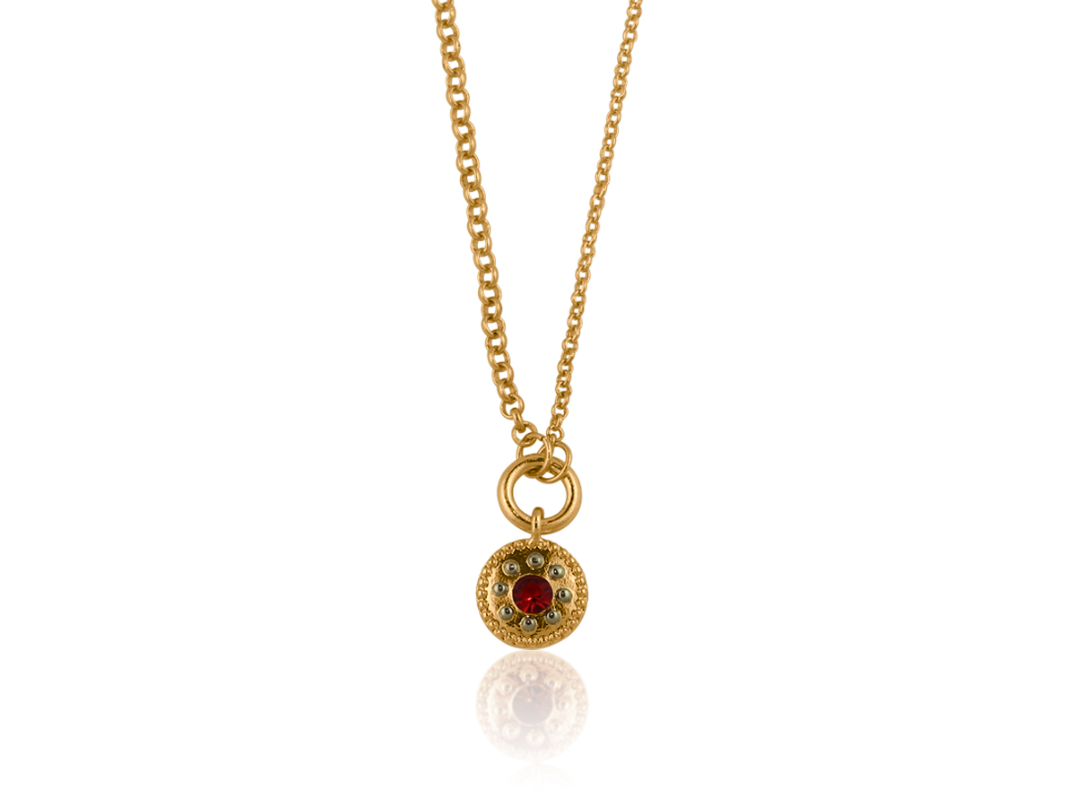 Picture of GOLD ROSA SMALL CHARM NECKLACE