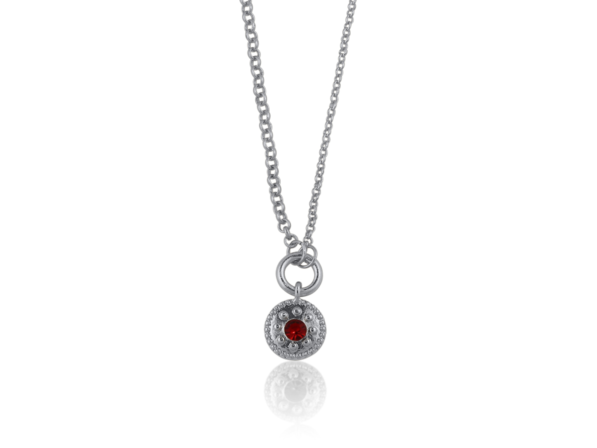 Picture of SILVER  ROSA SMALL CHARM NECKLACE