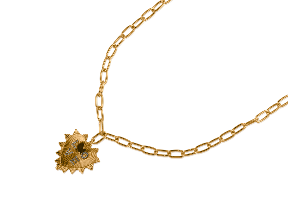 Picture of GOLD LOVE CHARM NECKLACE