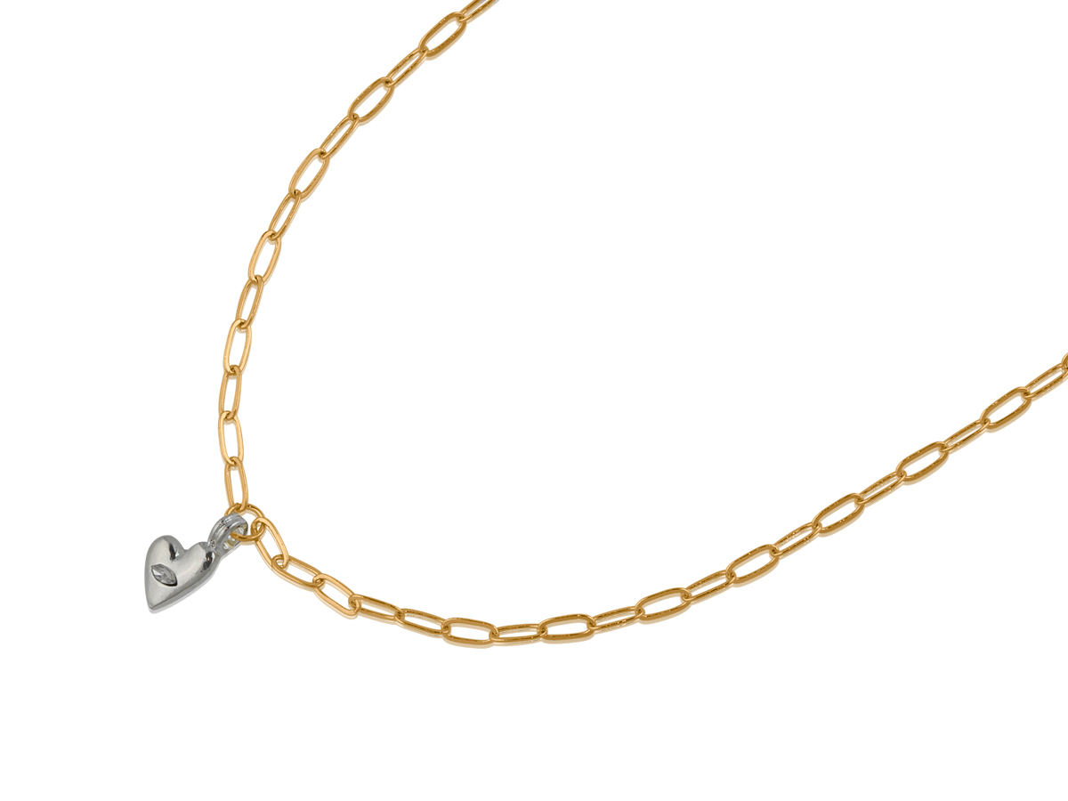 Picture of GOLD FIDELIA SMALL HEART DELICATE NECKLACE