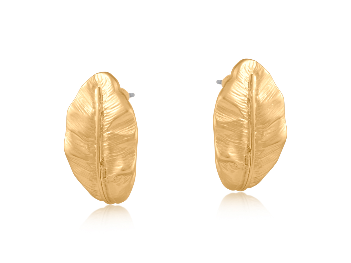 Picture of GOLD FREYA LEAF EARRINGS