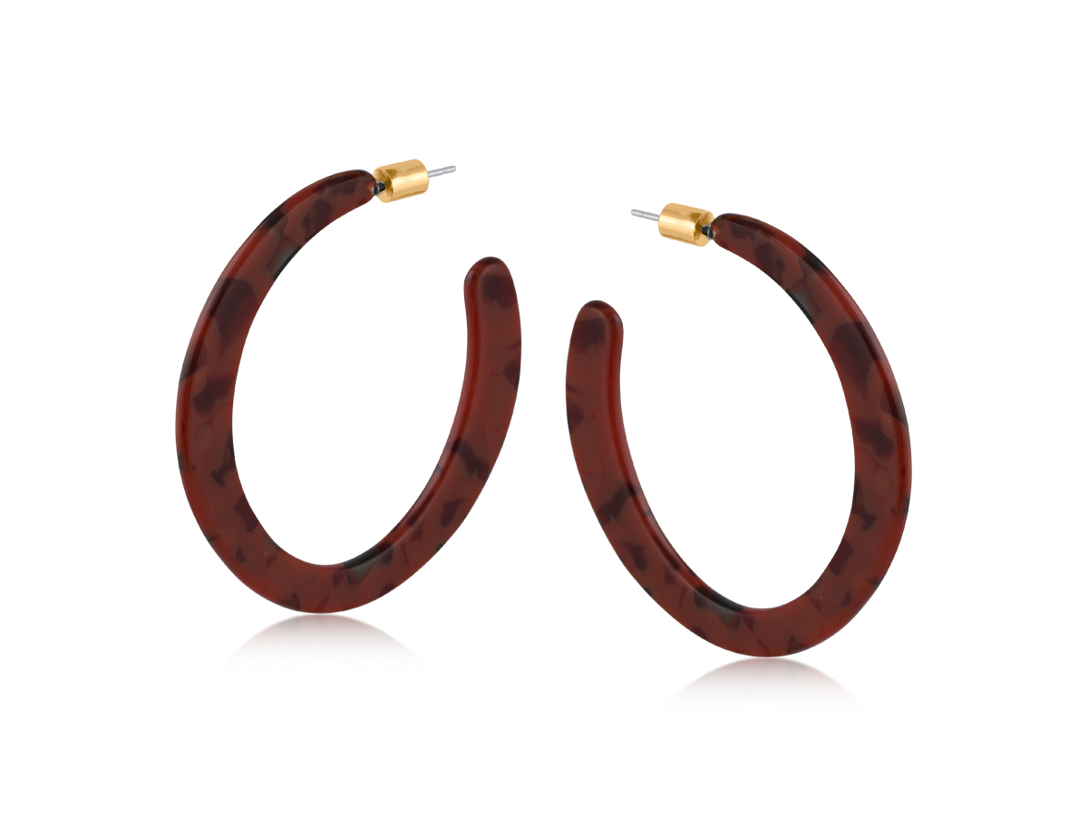 Picture of CACAO BLACK  OLEANDRE RESIN STATEMENT CUT OUT HOOP