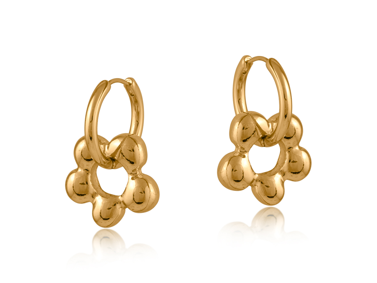 Picture of GOLD RITA DAISY EARRINGS