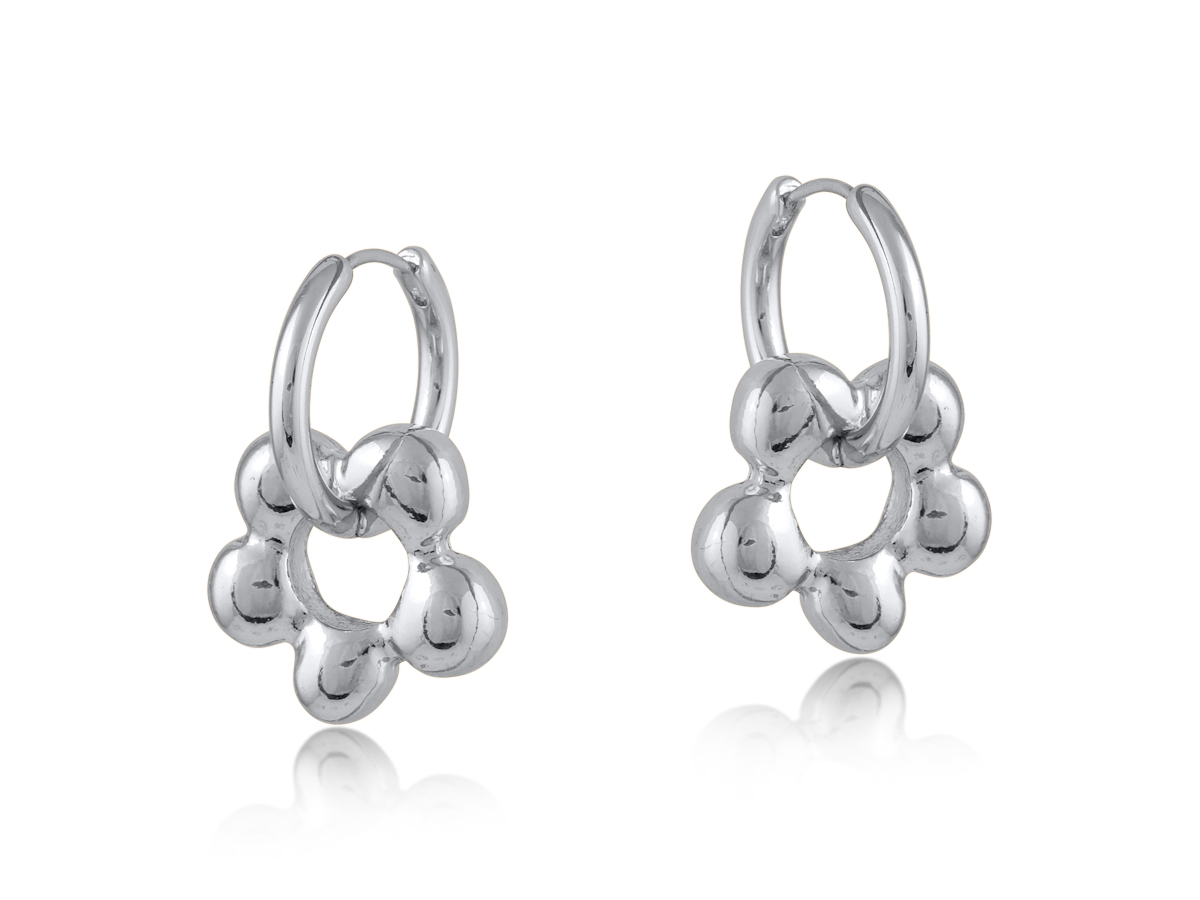 Picture of SILVER  RITA DAISY EARRINGS