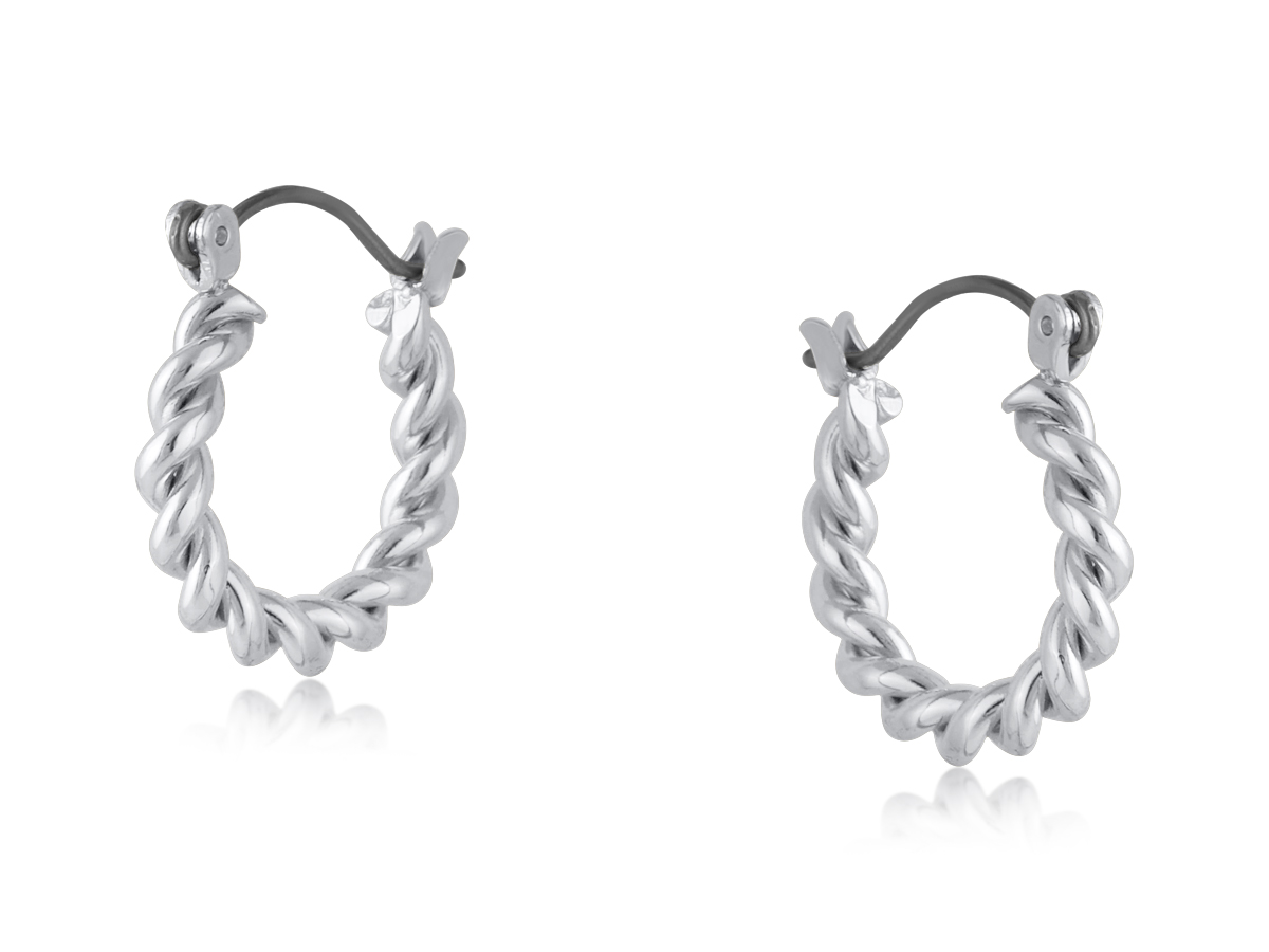 Picture of SILVER  CAPRI SMALL HOOP EARRINGS