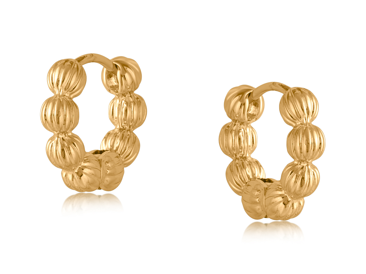 Picture of GOLD  RHODES SMALL HOOP EARRINGS