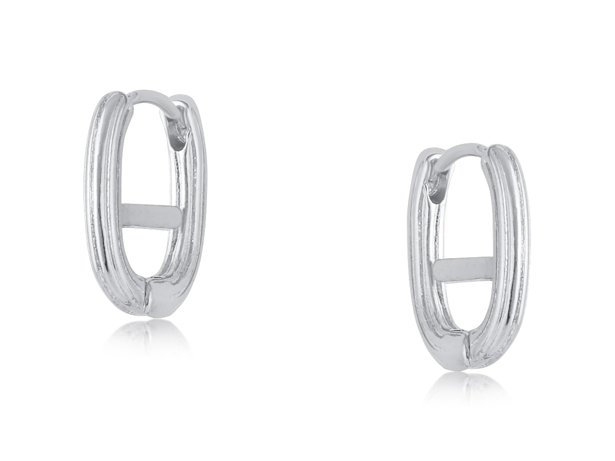 Picture of SILVER  PARIS SMALL HOOP EARRINGS