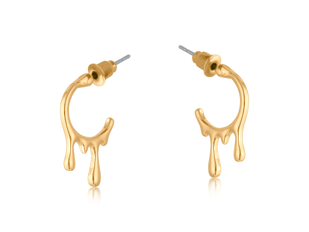 Picture of GOLD  VIENNA SMALL HOOP EARRINGS