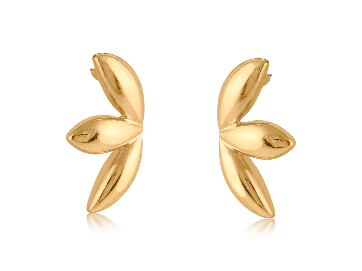 Picture of GOLD YVONNE LIQUID WINGED EARRINGS